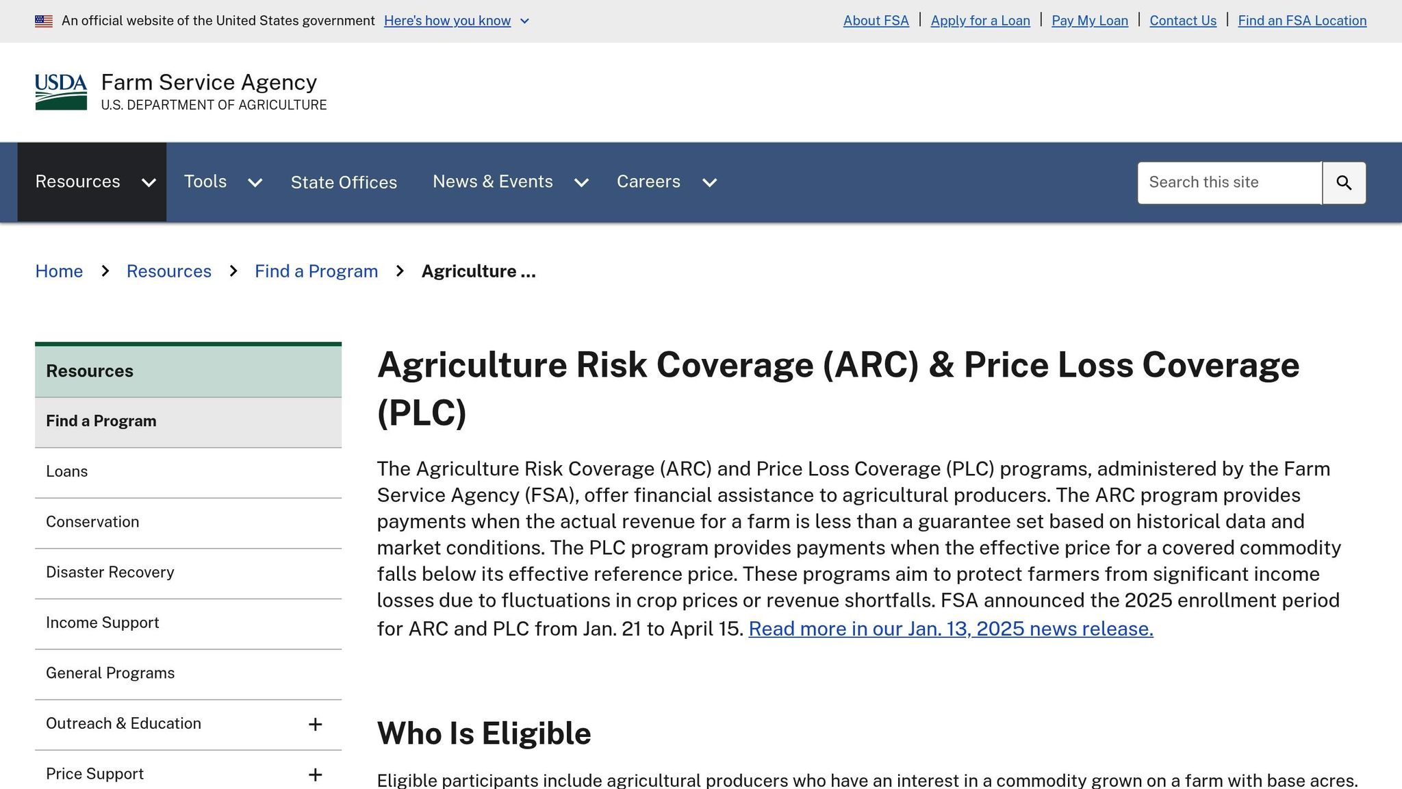 Price Loss Coverage
