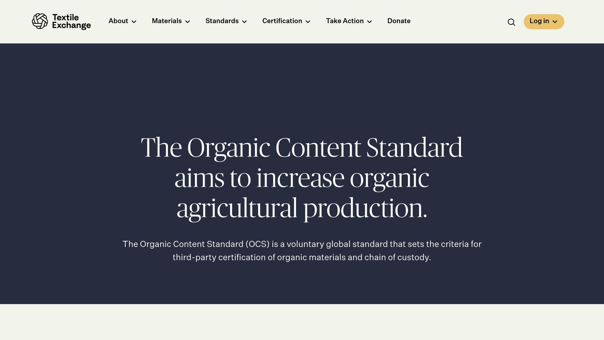 Organic Content Standard