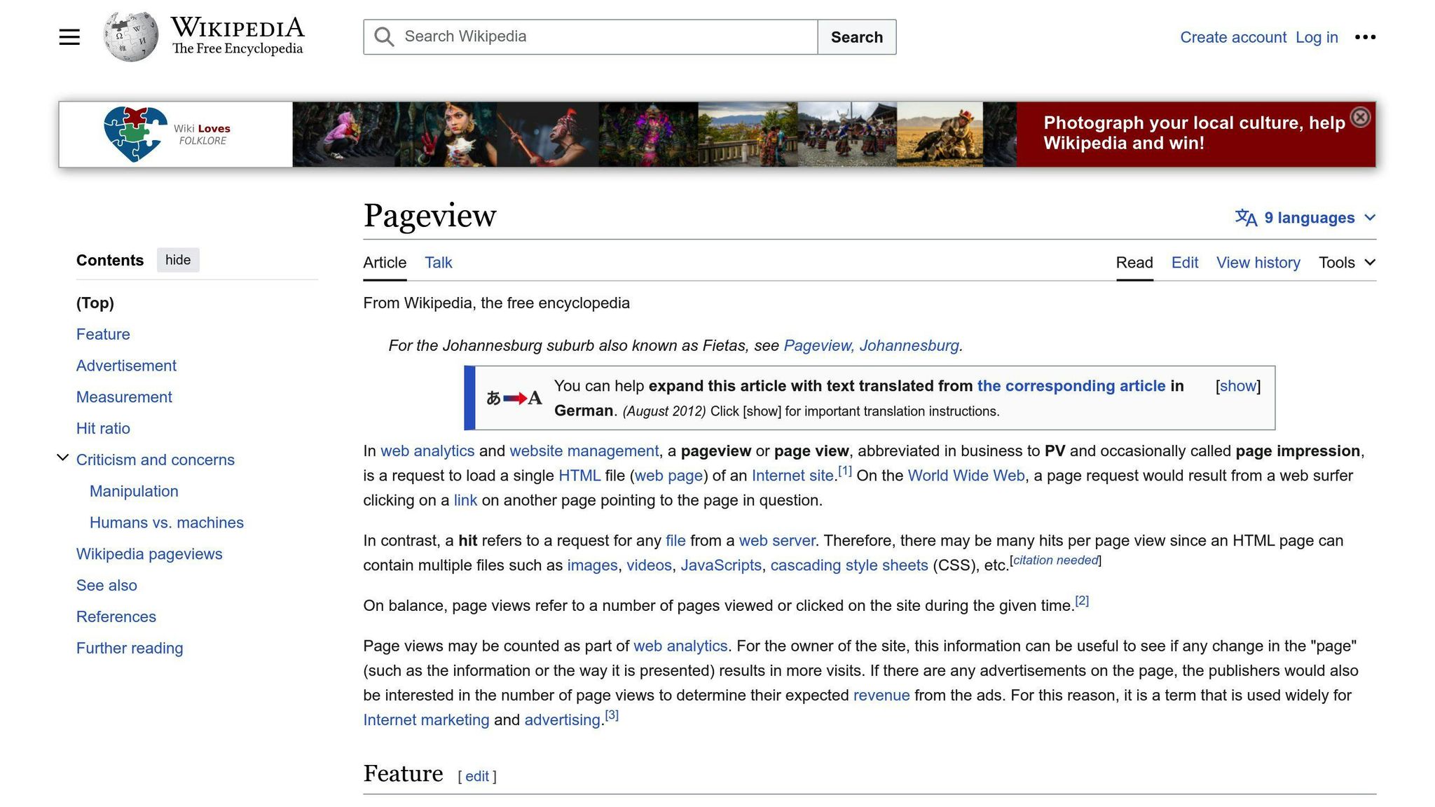 Pageviews