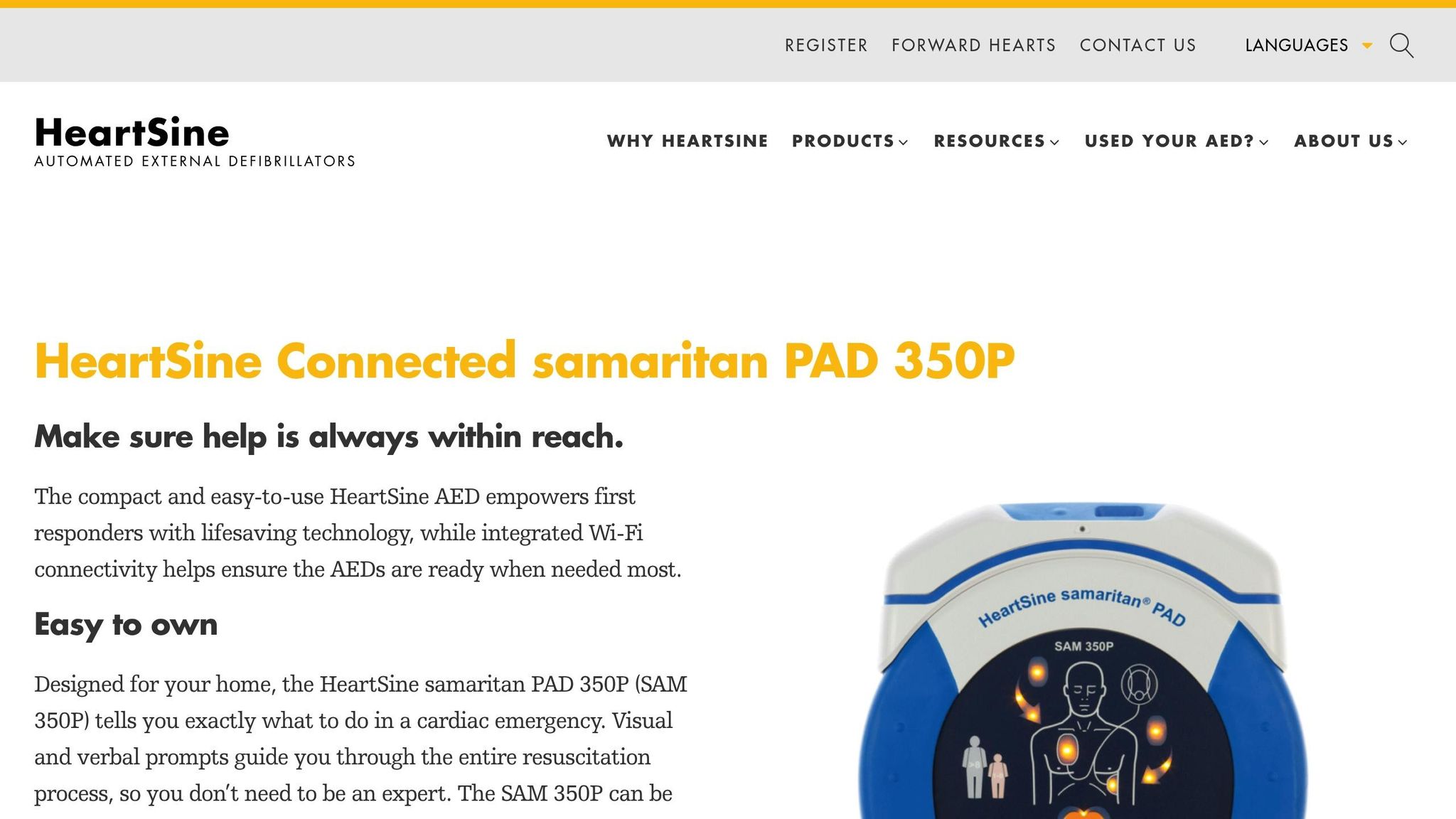 HeartSine Samaritan PAD 350P