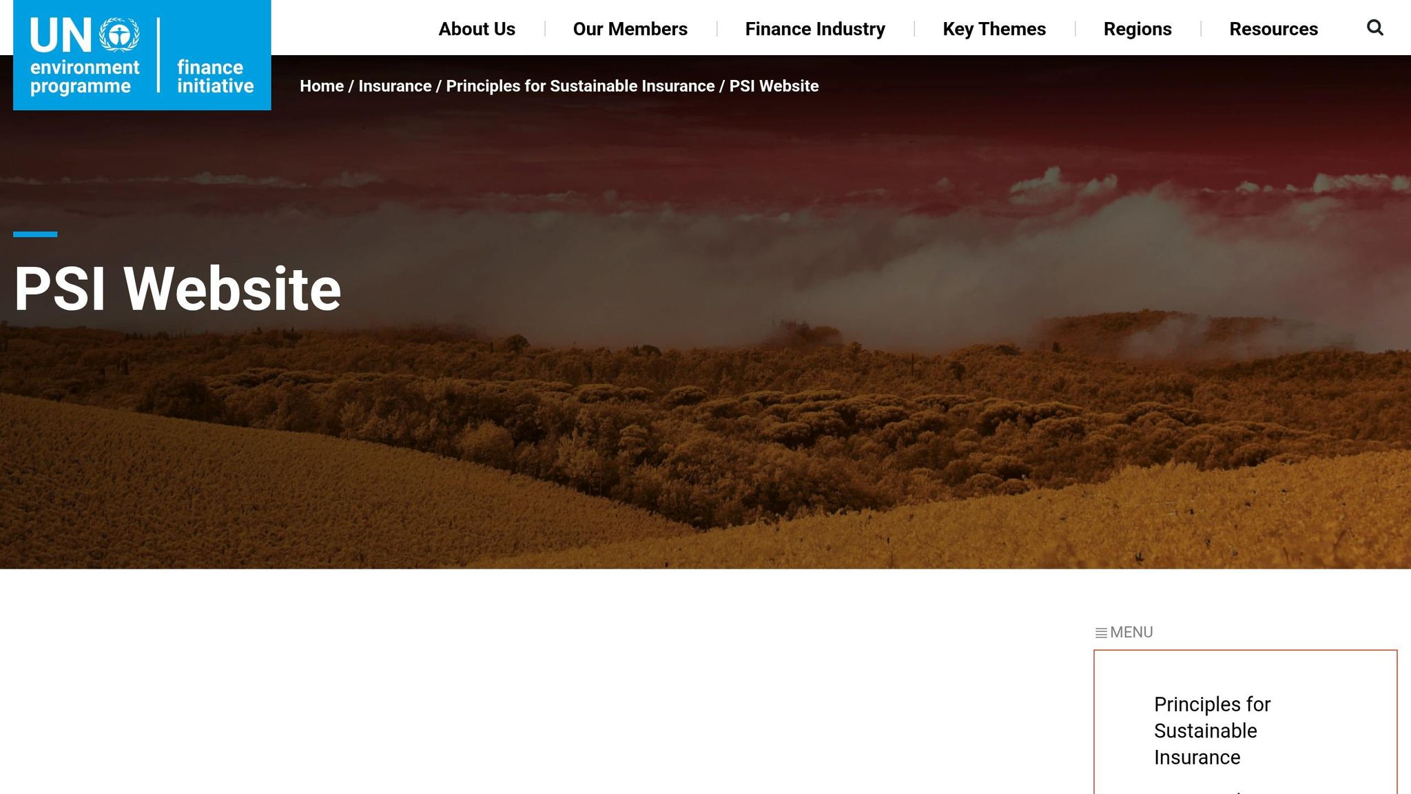 Principles for Sustainable Insurance