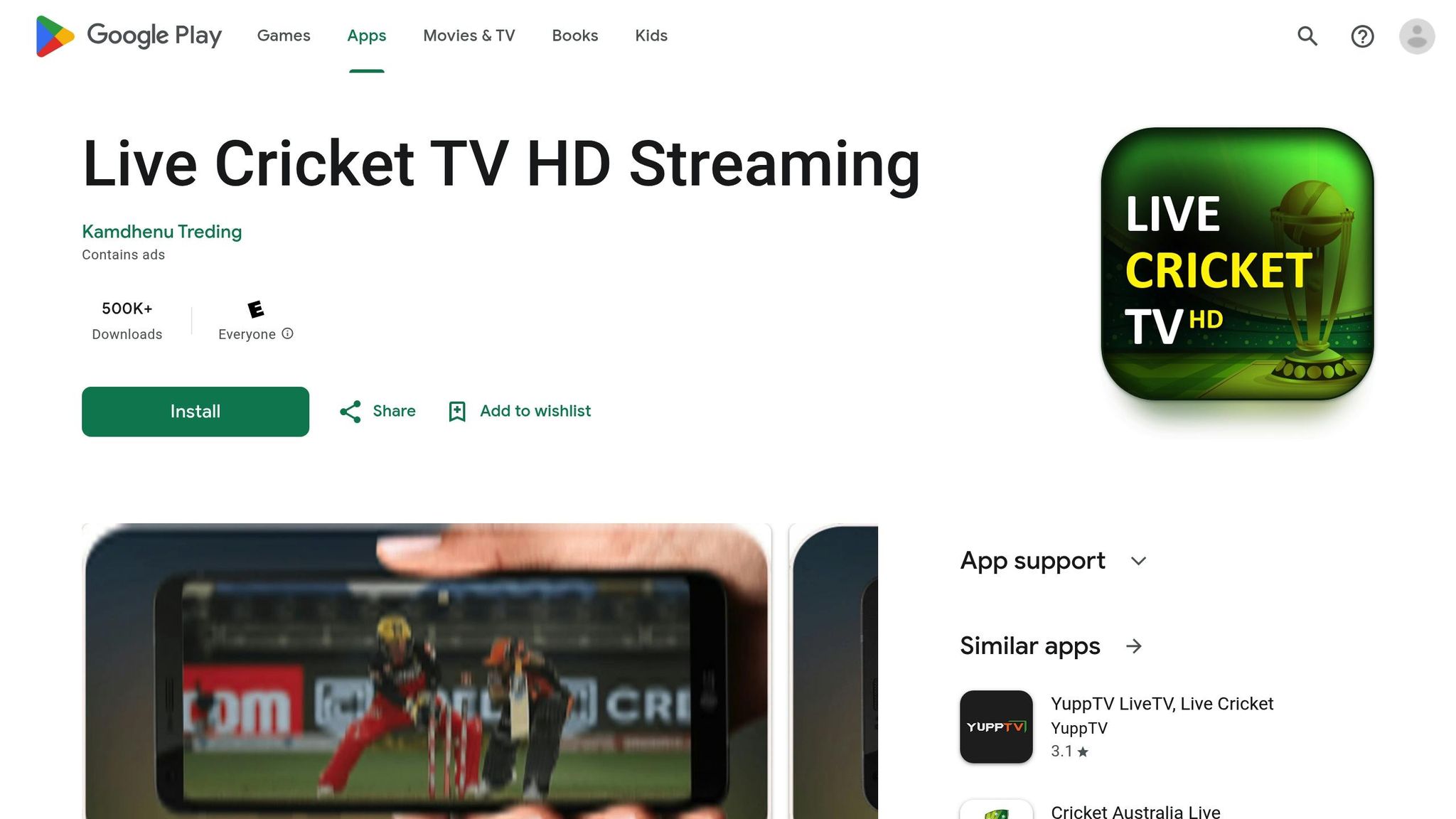 Live Cricket TV HD Streaming