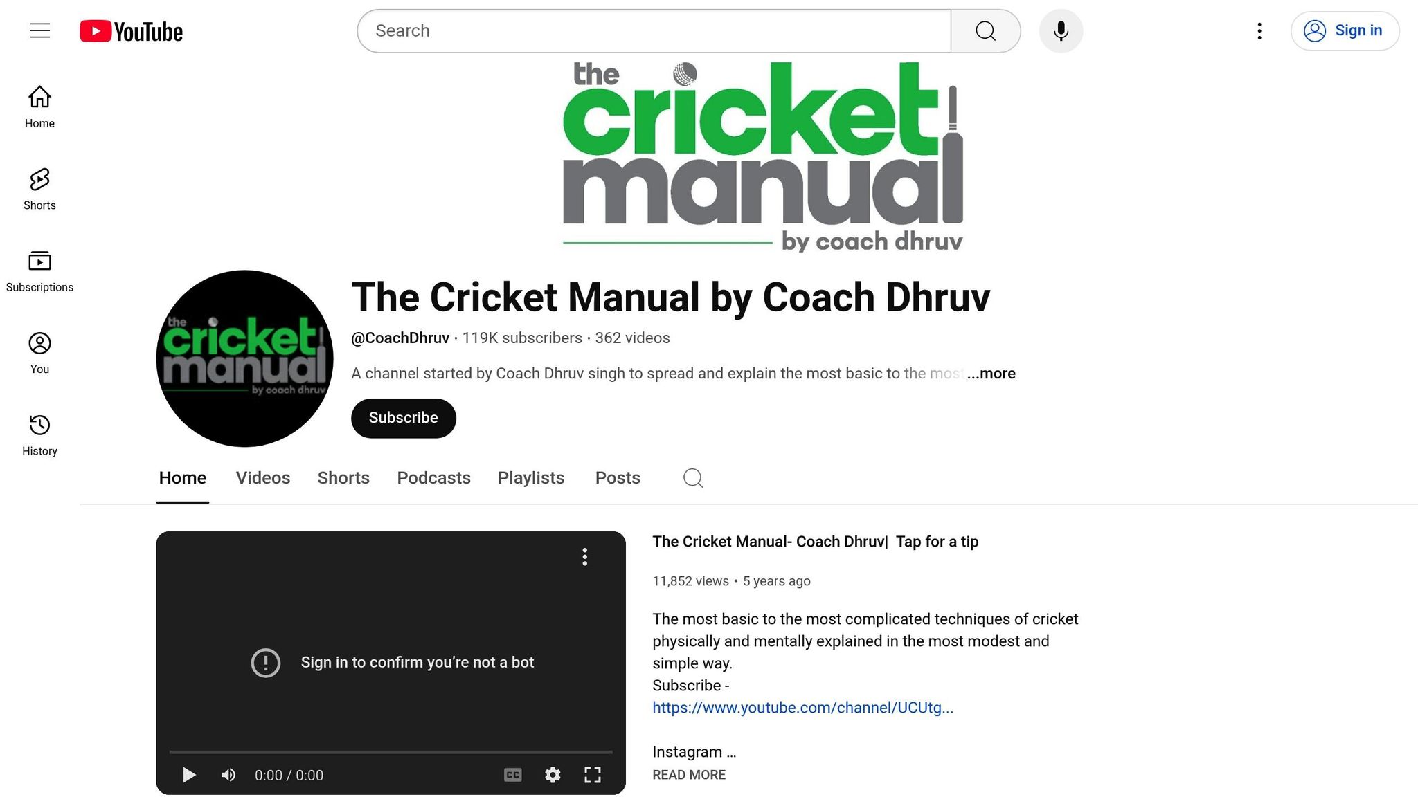 Coach Dhruv