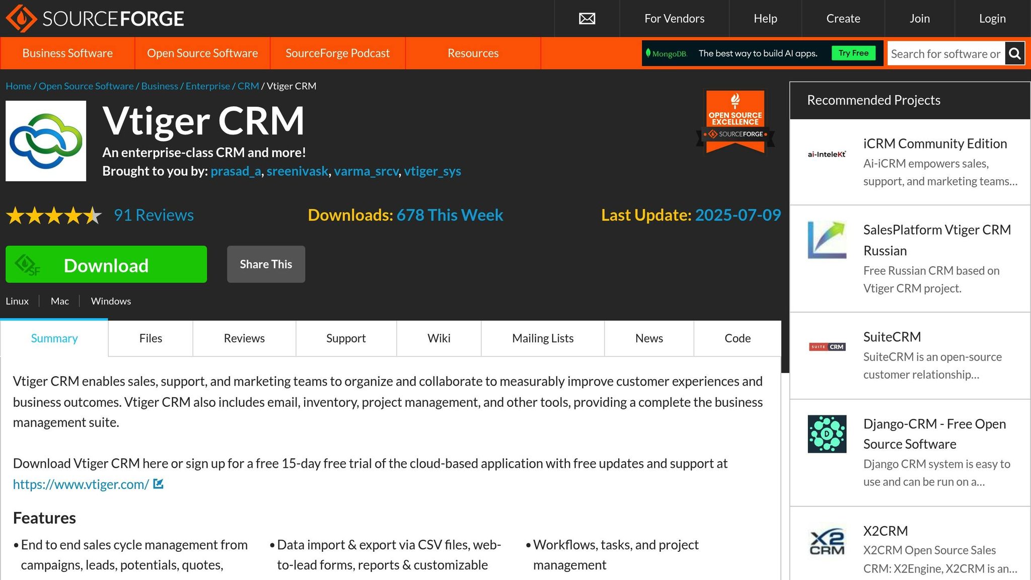 Vtiger CRM