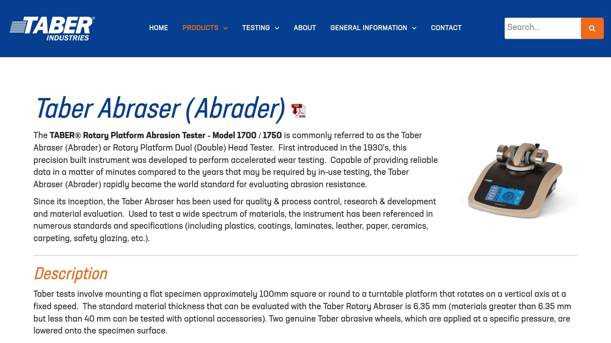 Top Abrasion Tests For Concrete Coatings 5 Taber Abraser