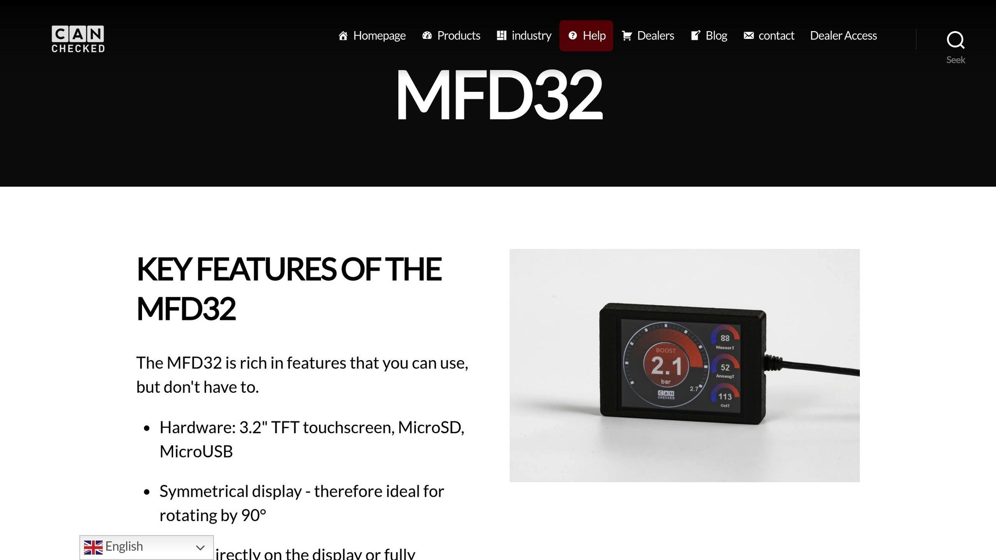 CANchecked MFD32 GEN2