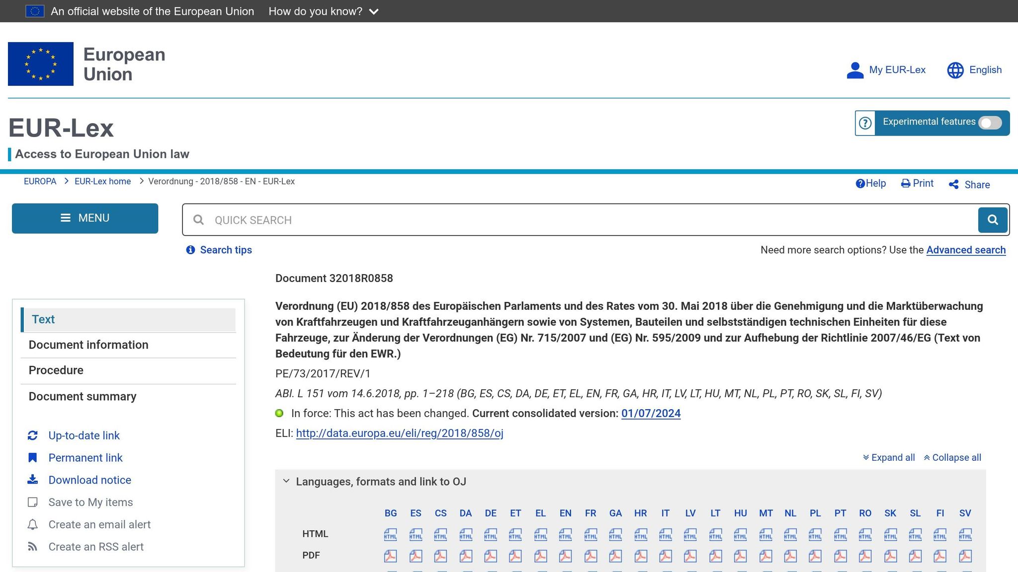 Verordnung (EU) 2018/858