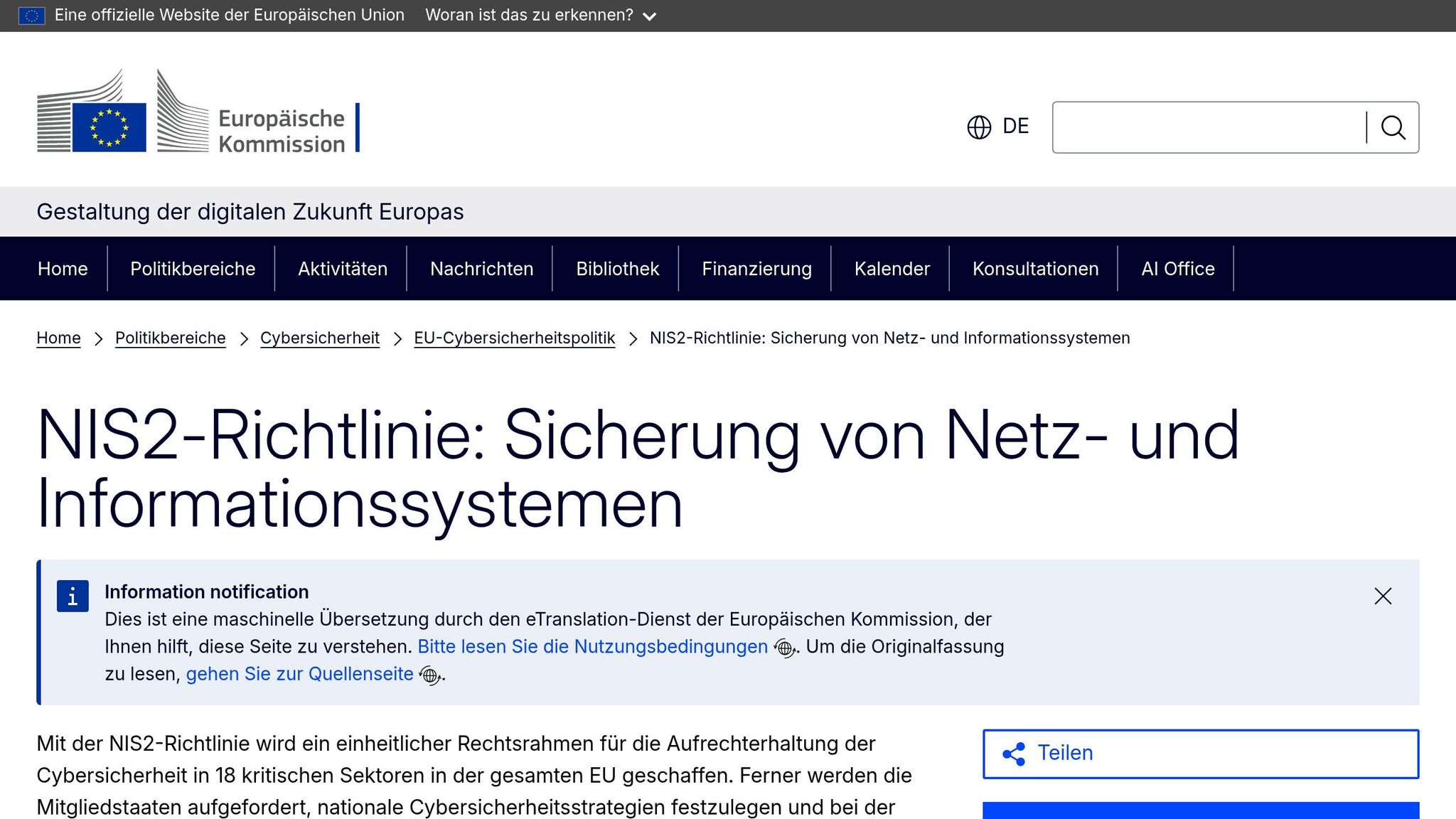 NIS-2-Richtlinie