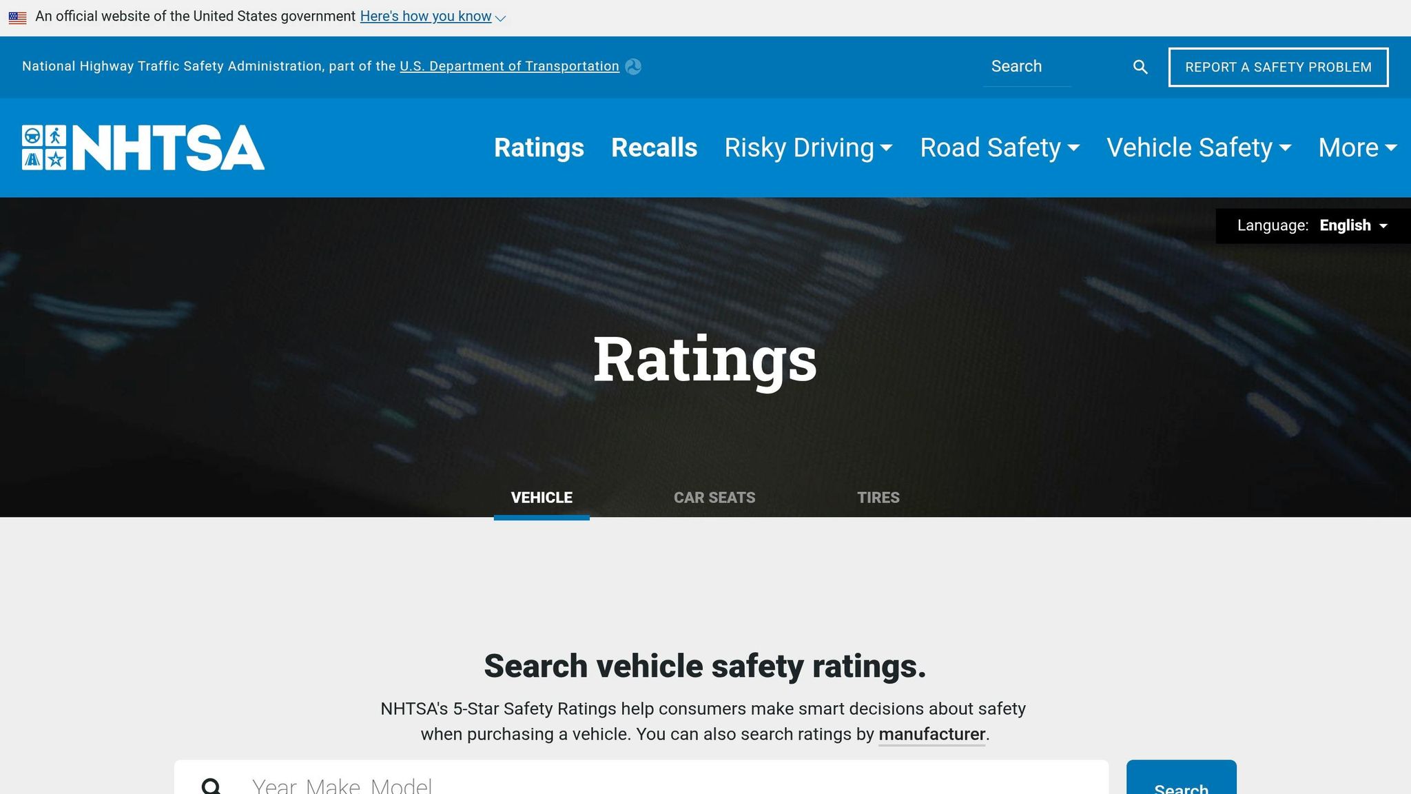 NHTSA NCAP