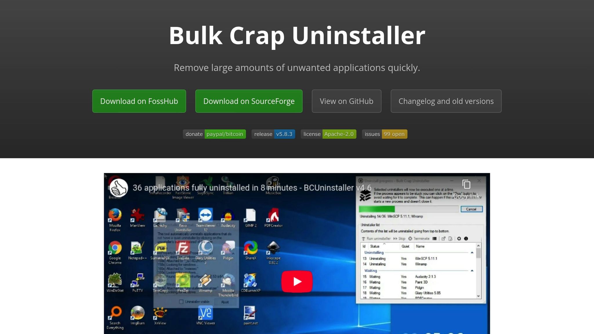 Bulk Crap Uninstaller