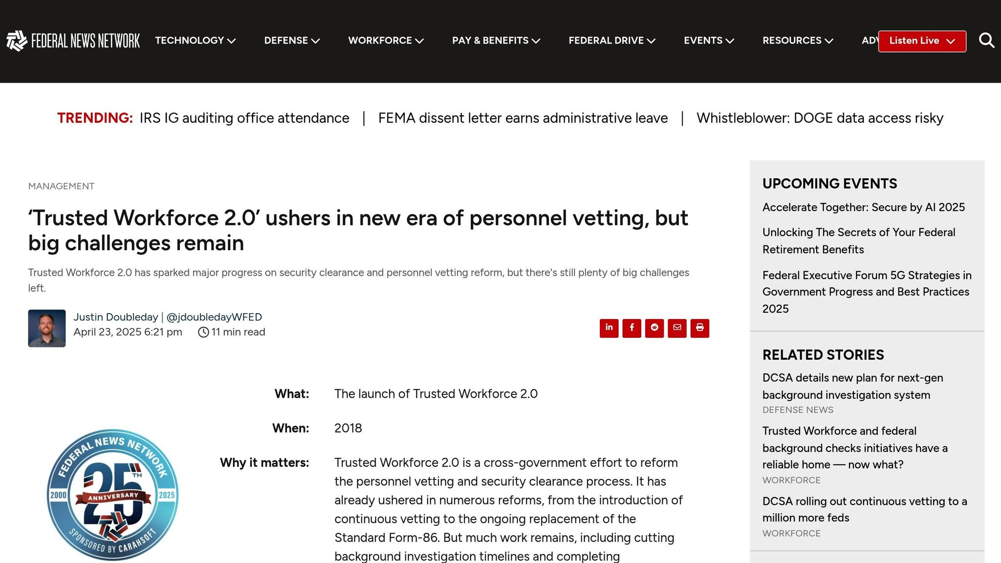 Trusted Workforce 2.0