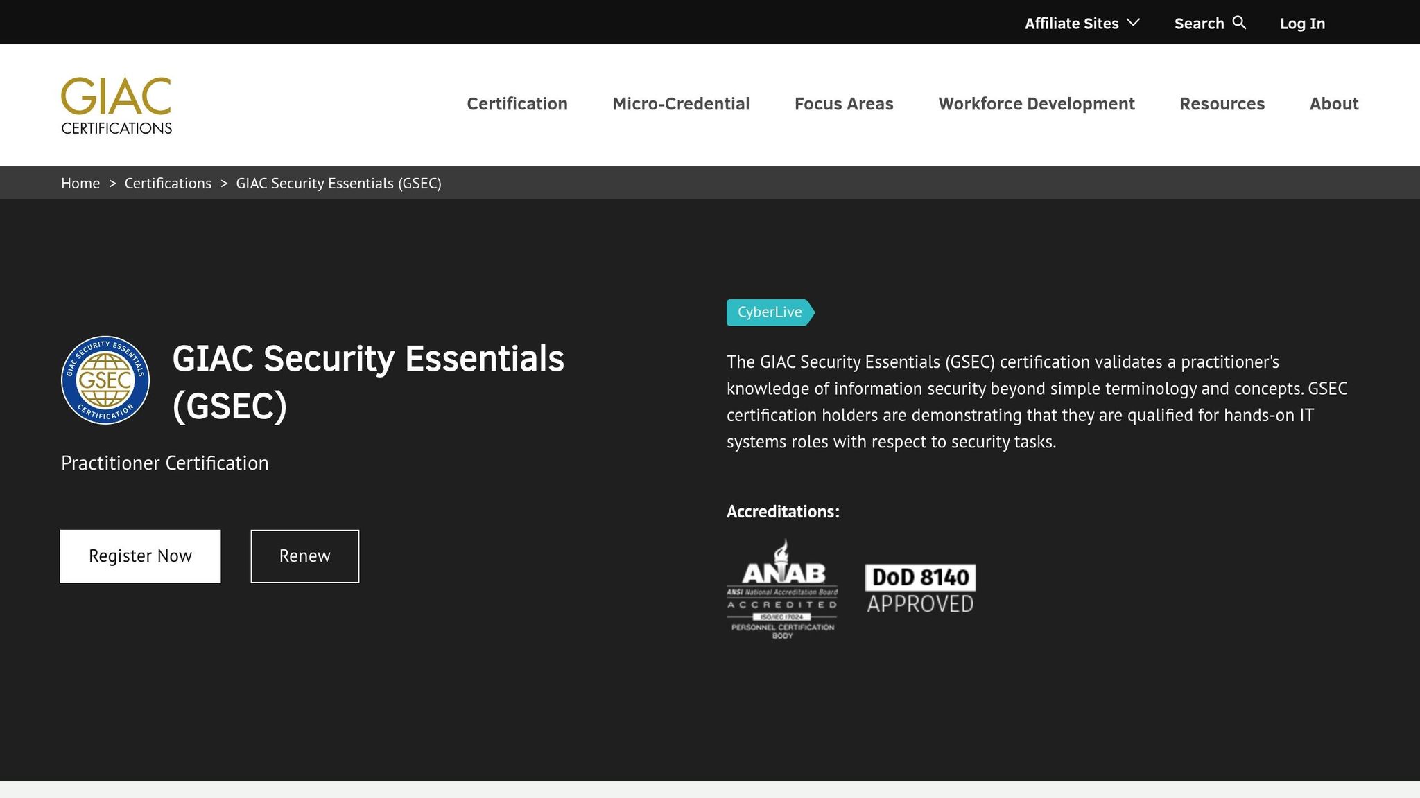 GIAC Security Essentials
