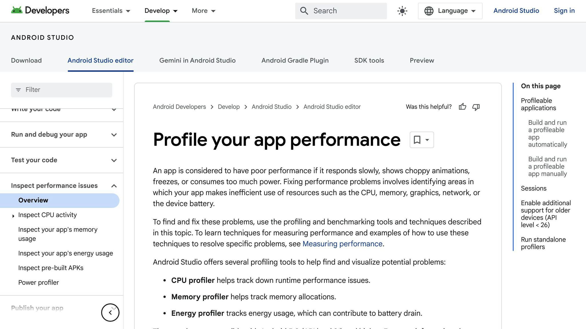 Android Profiler