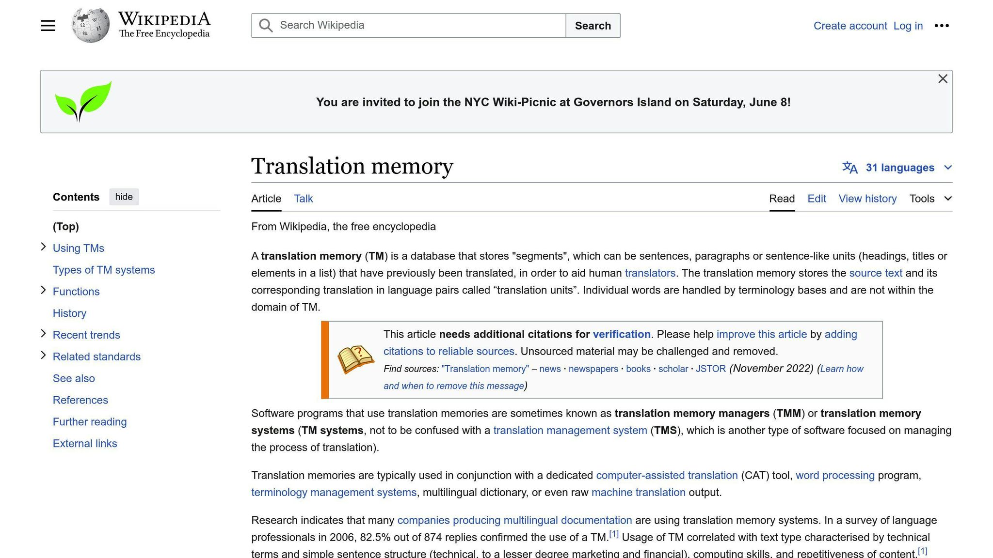 Translation Memory