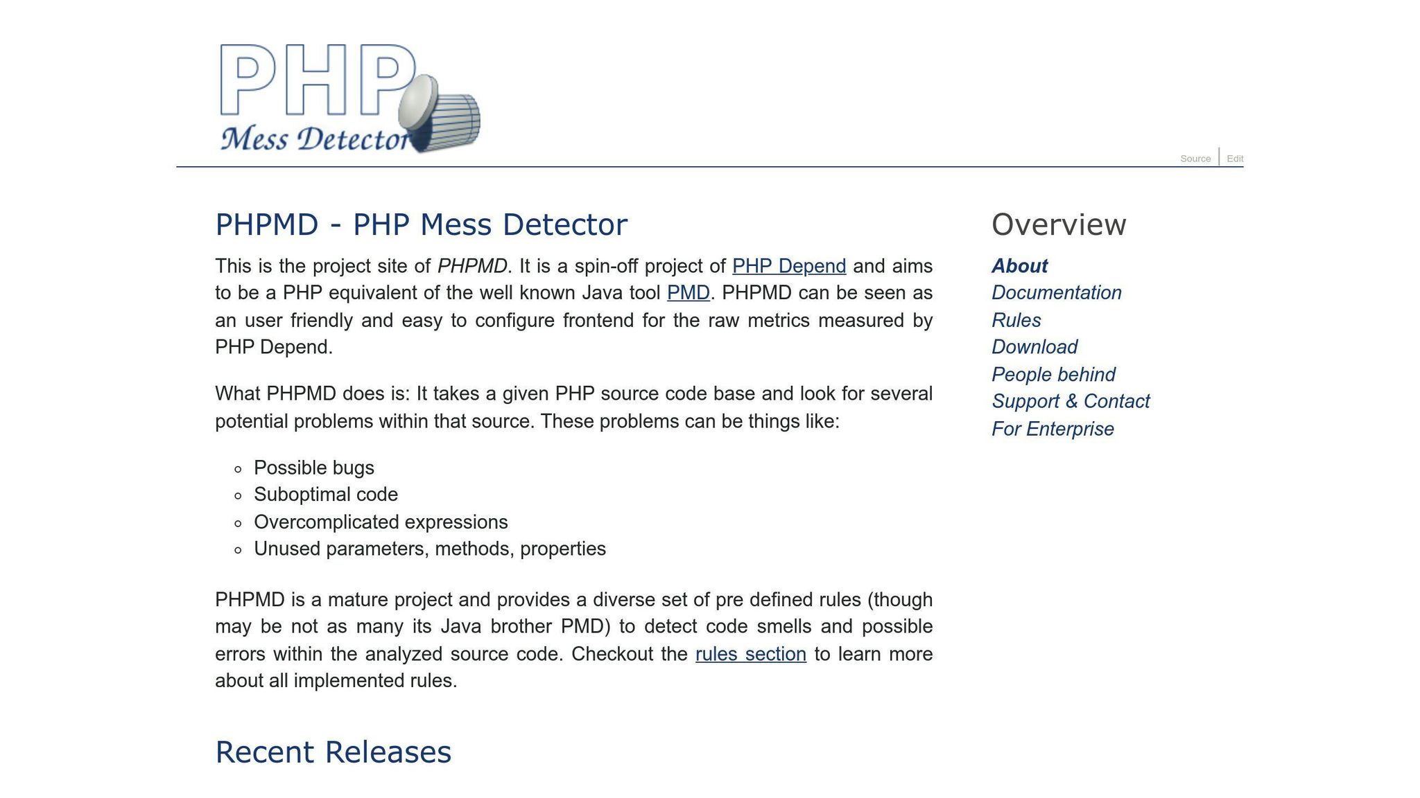 PHP Mess Detector