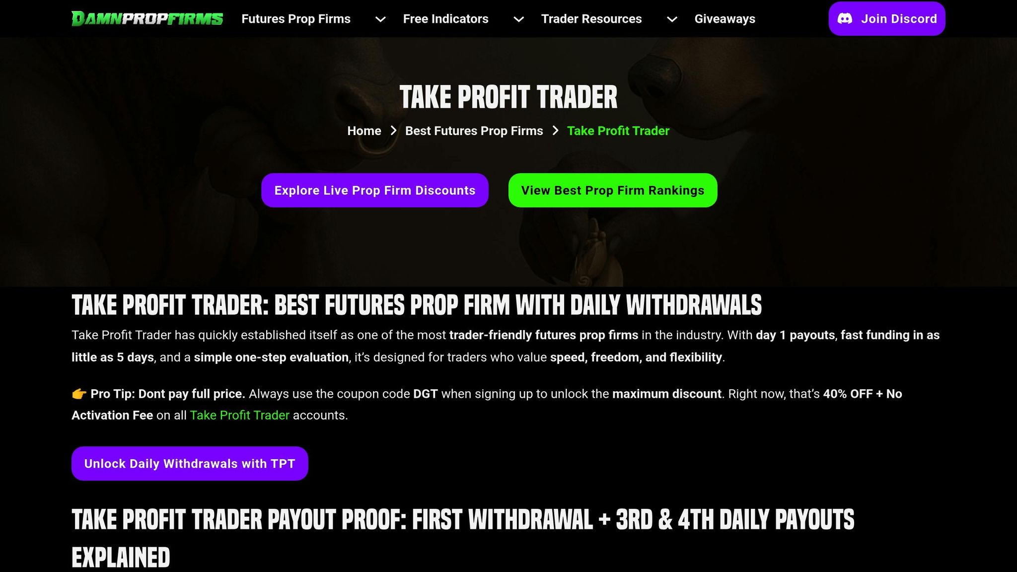 Take Profit Trader