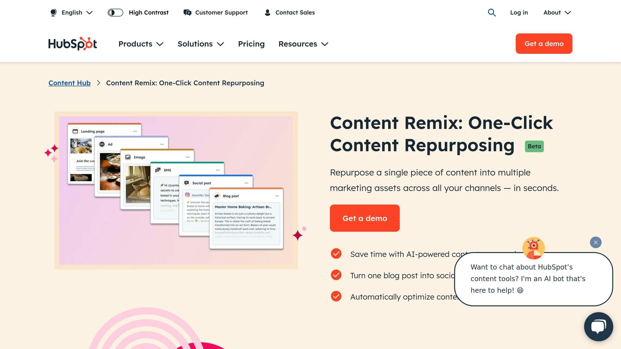 HubSpot Content Remix