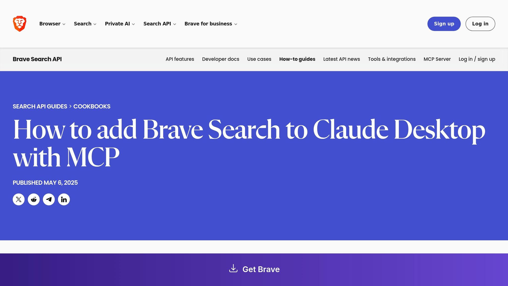 Brave Search MCP