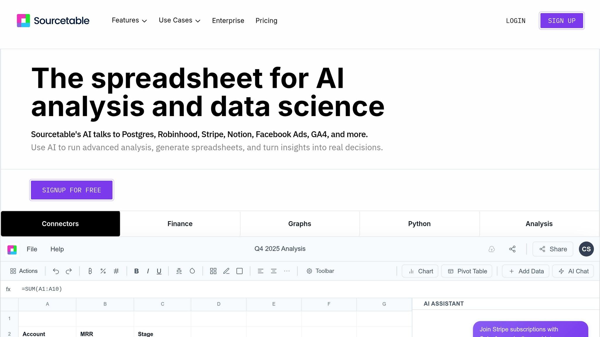 Sourcetable