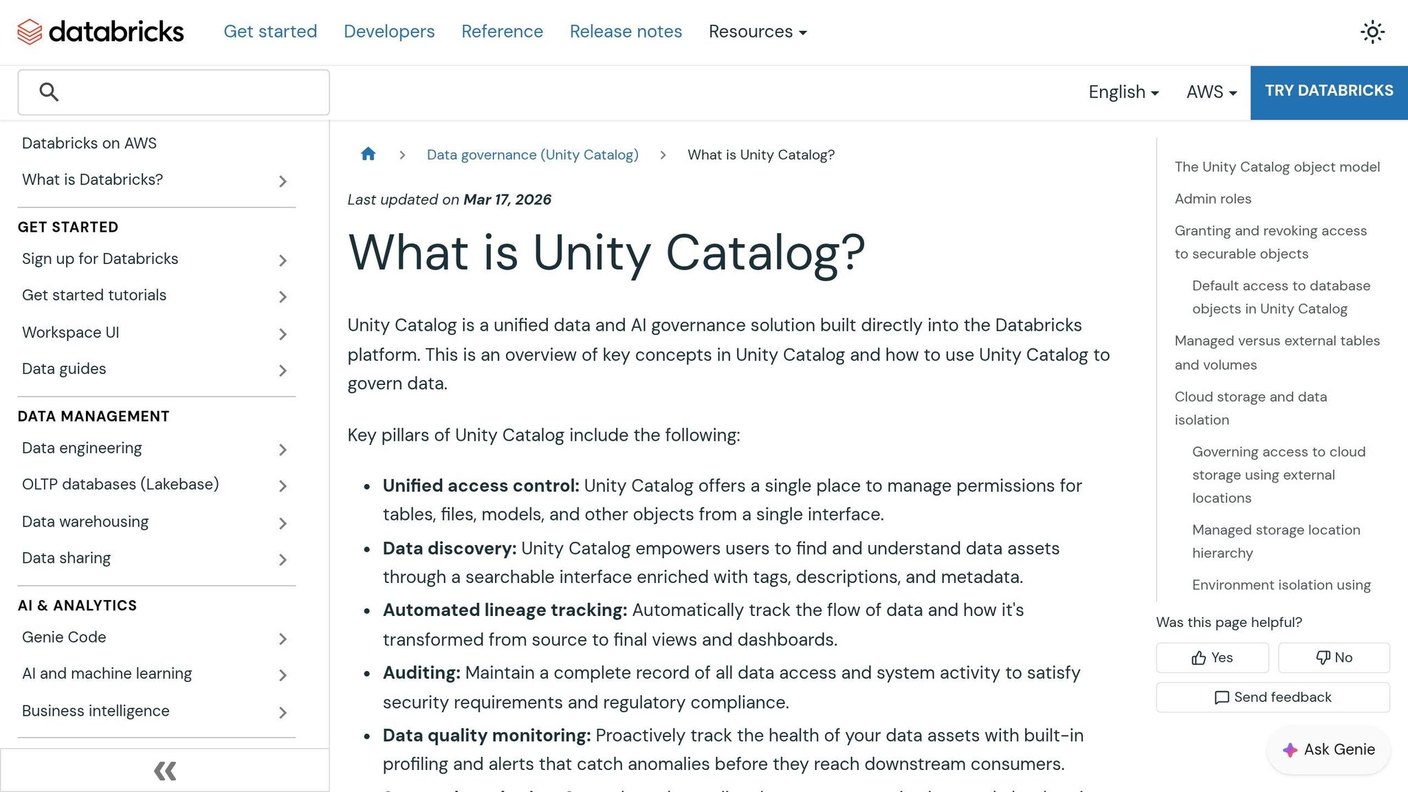 Unity Catalog