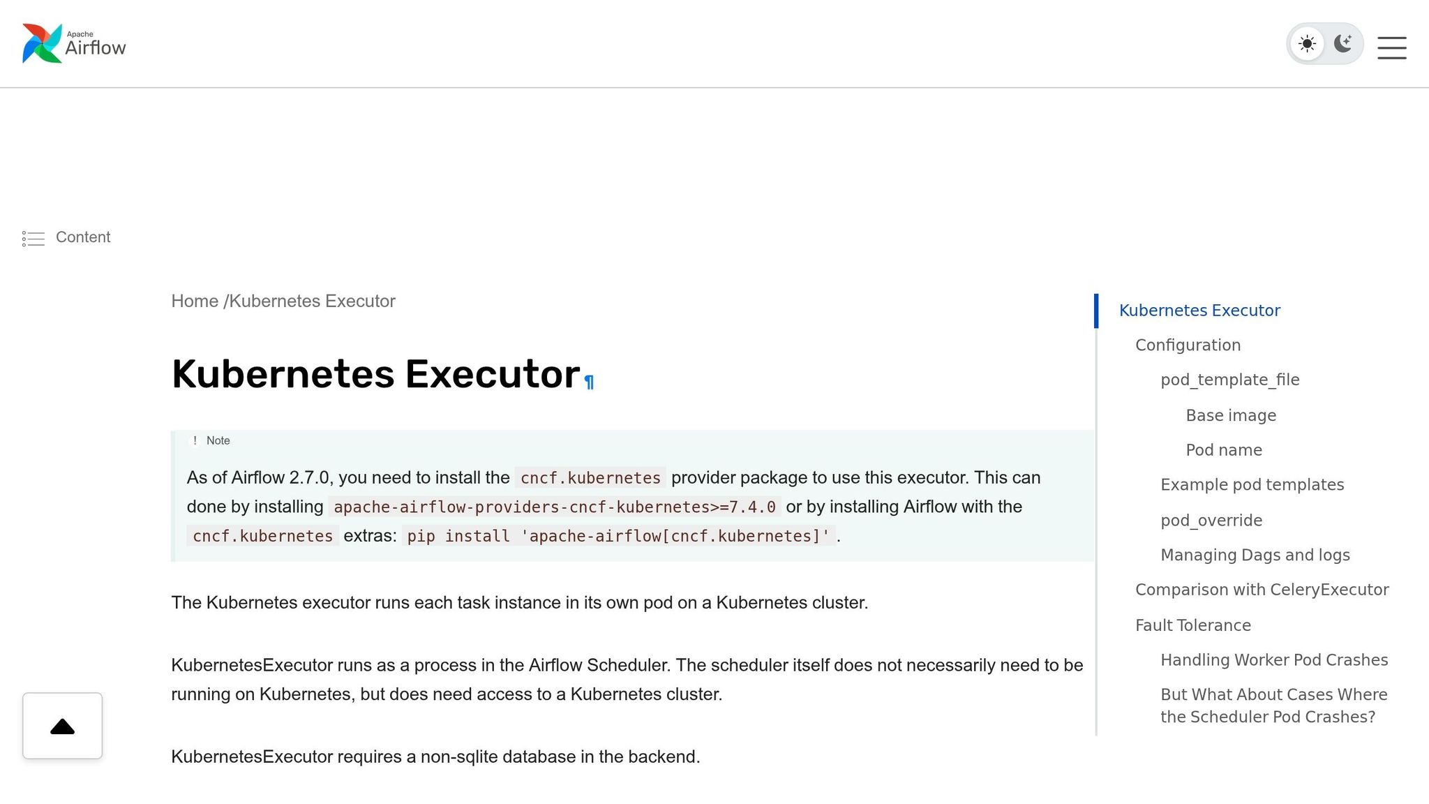 KubernetesExecutor