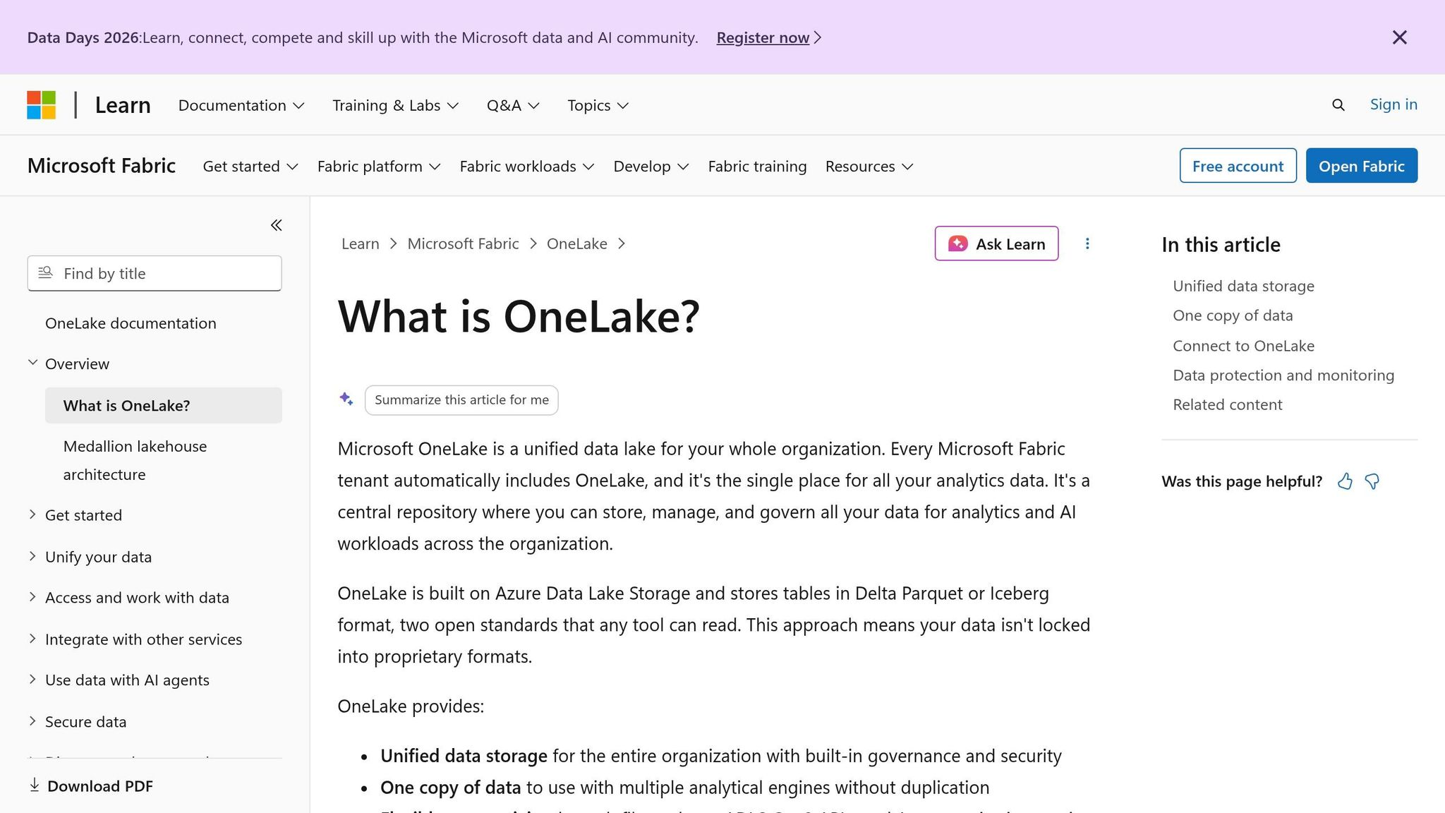 OneLake