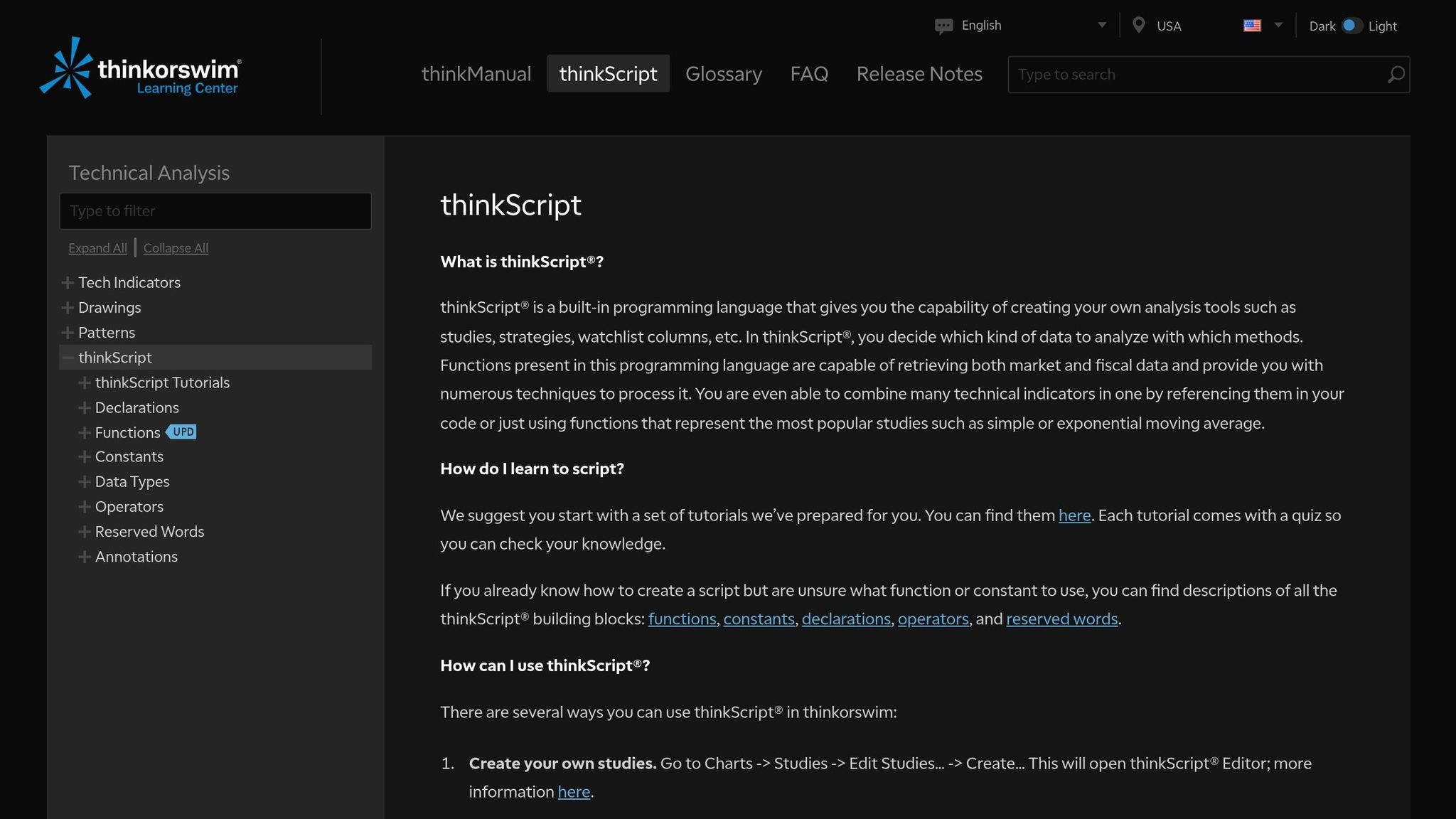 ThinkScript