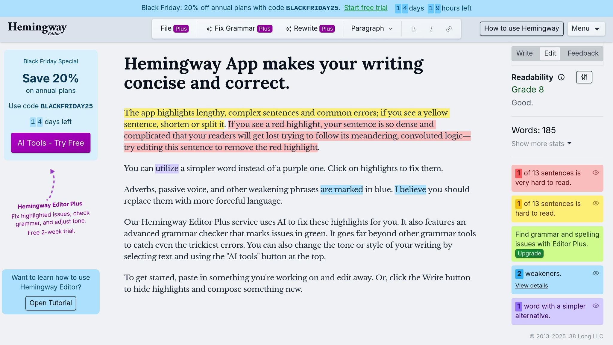 Hemingway Editor