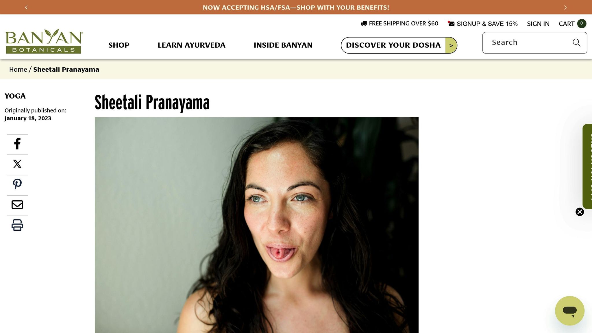 Sheetali Pranayama