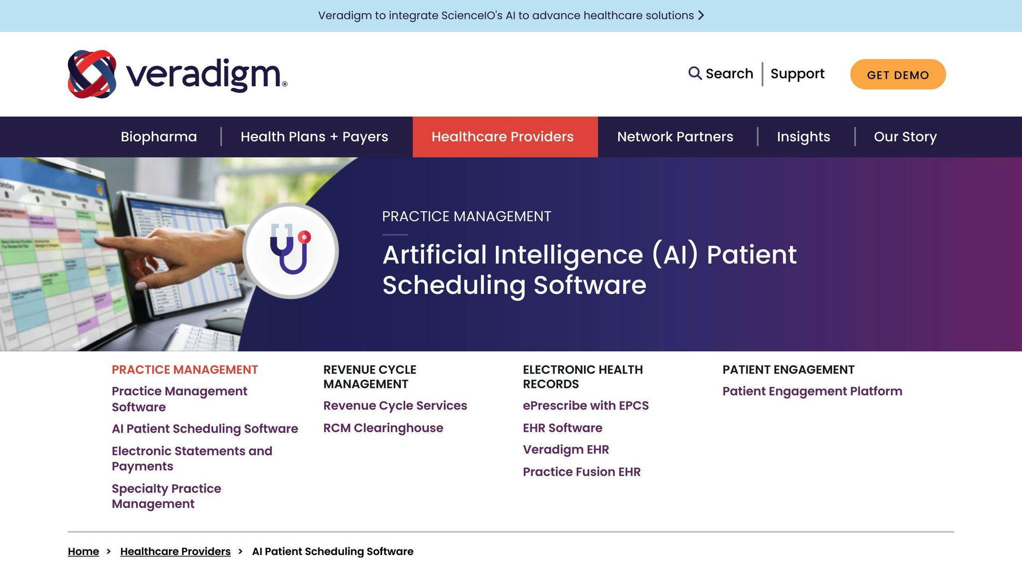 Veradigm Predictive Scheduler