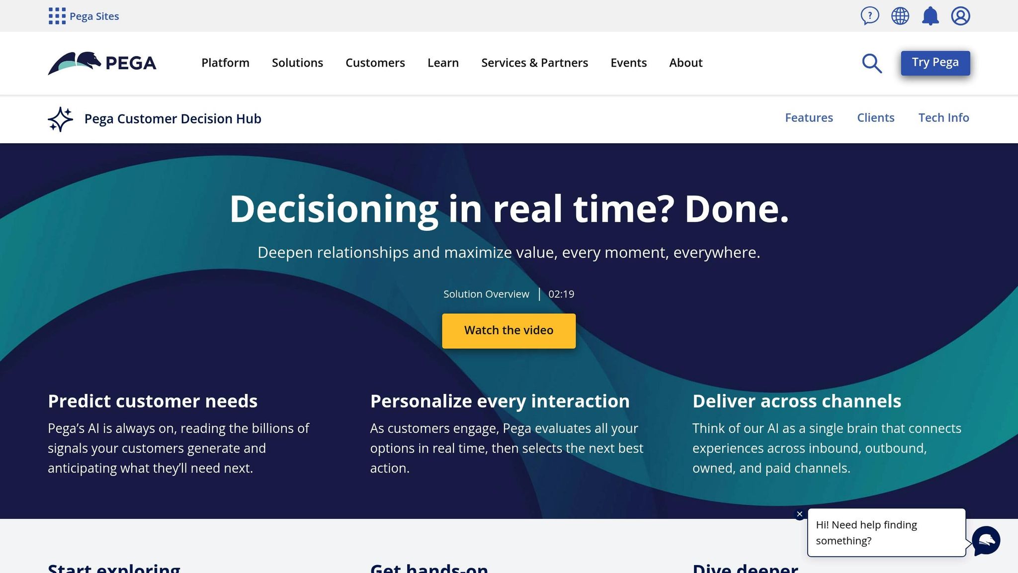 Pega Customer Decision Hub