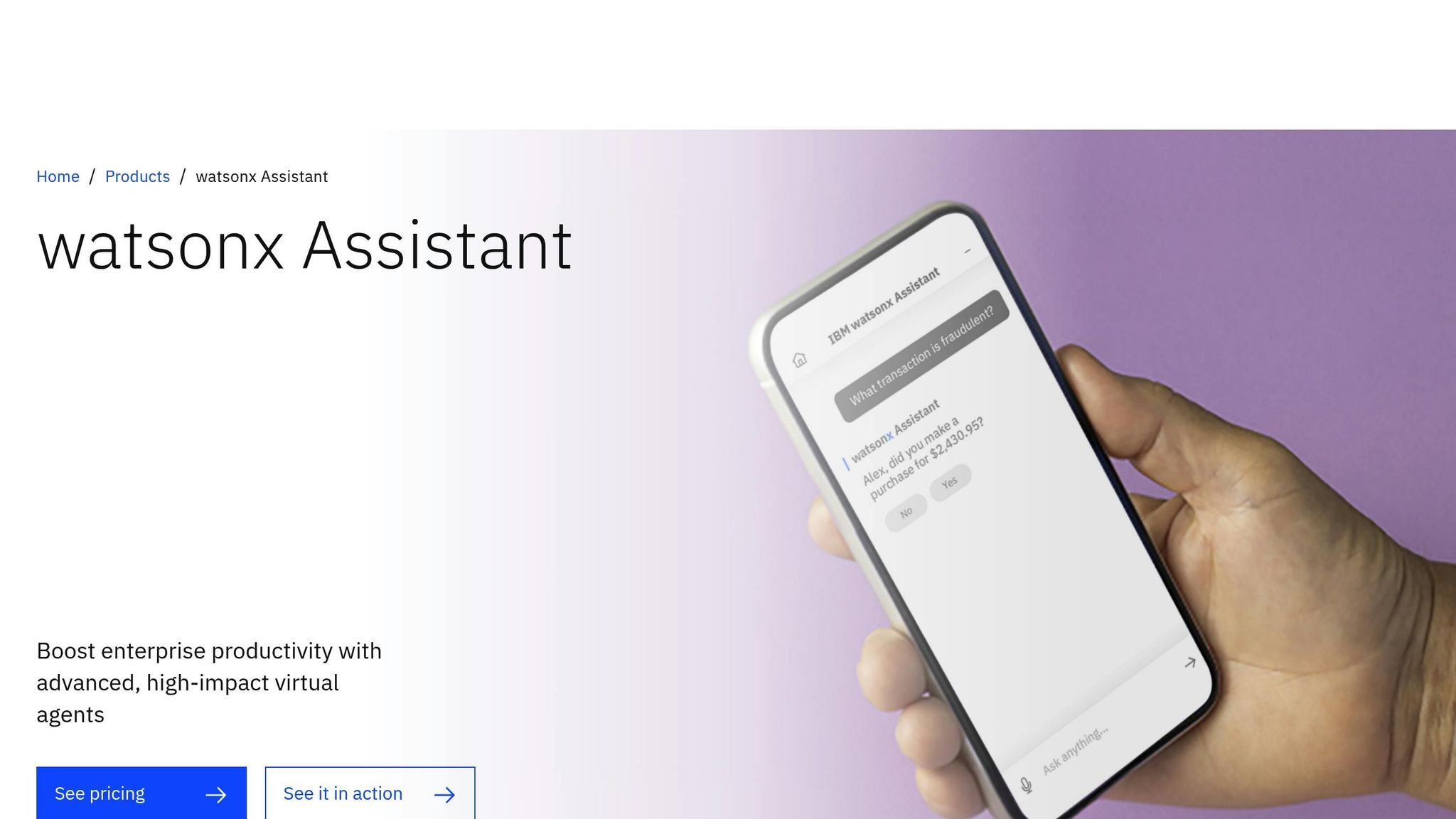 IBM watsonx Assistant