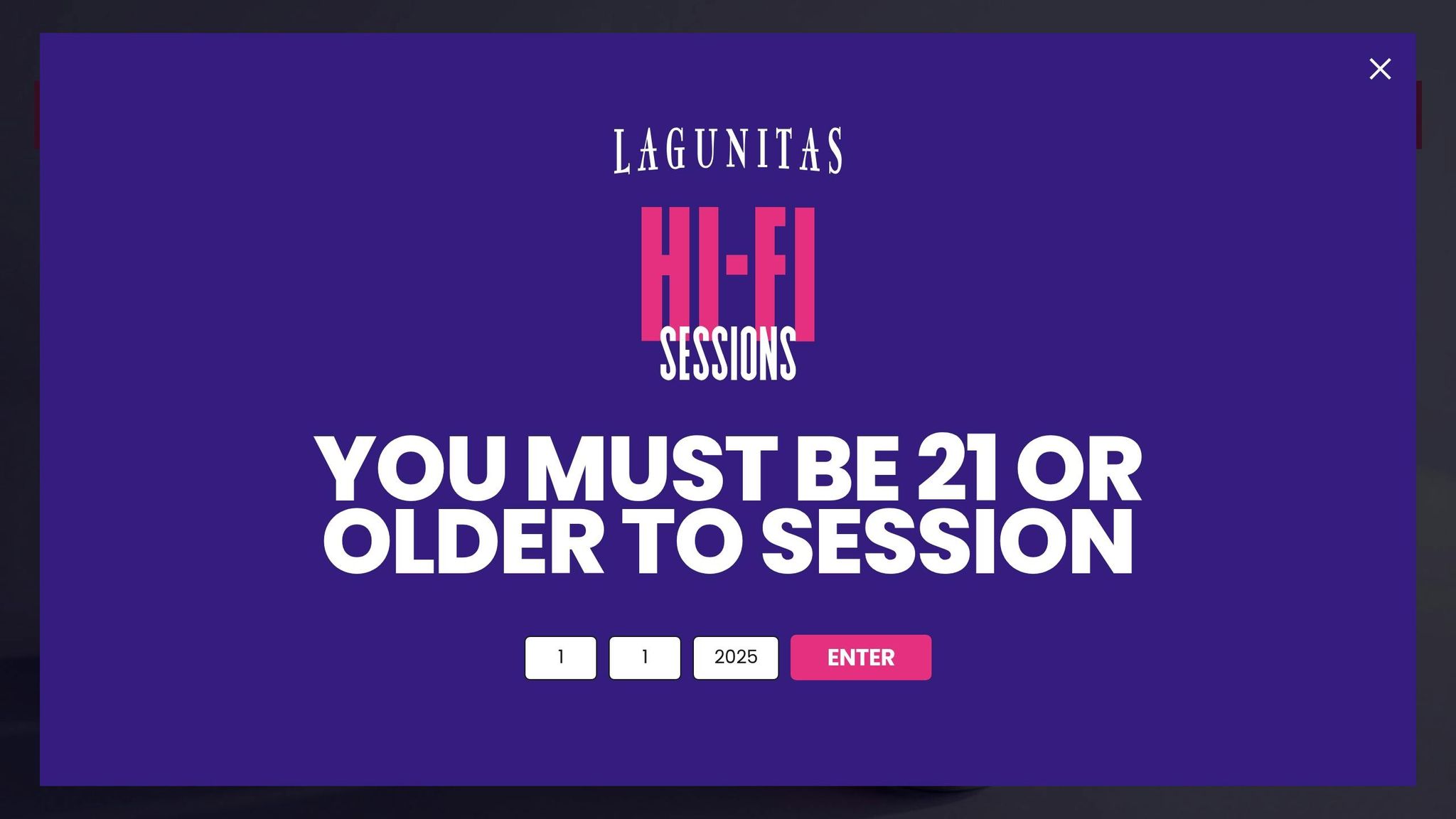 Hi-Fi Hops Sessions: You must be 21 or older to session