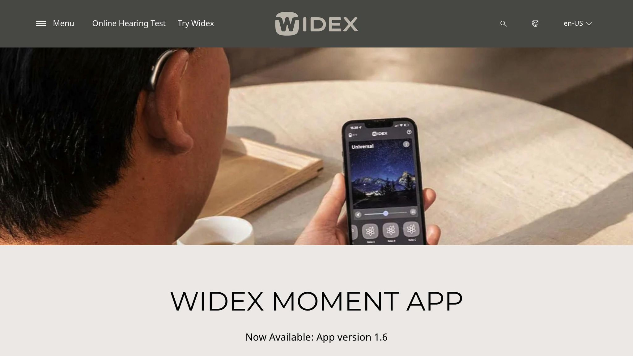 Widex MOMENT App