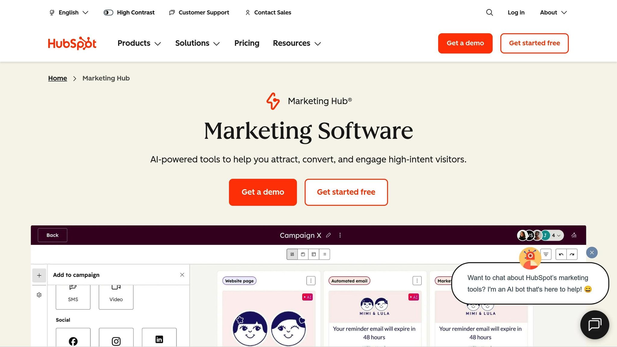HubSpot Marketing Hub