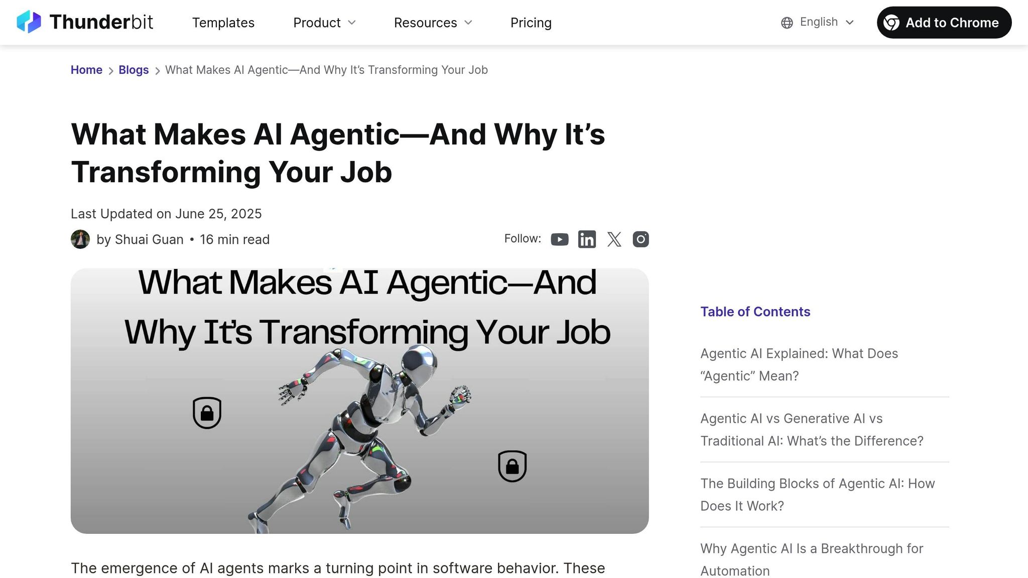Thunderbit Agentic Automation