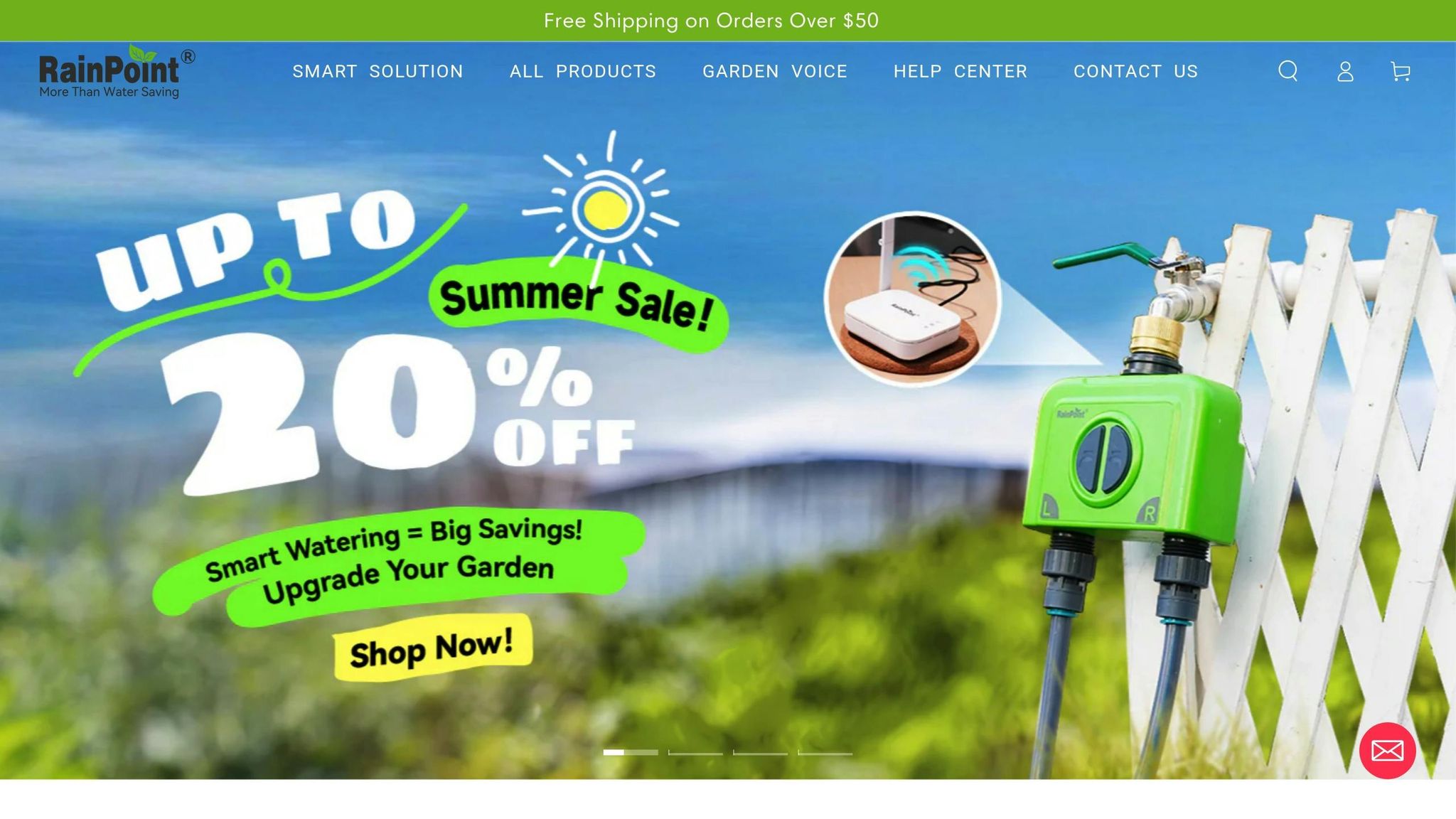 RainPoint 203WRF WiFi sprinkler timer setup for smart irrigation control