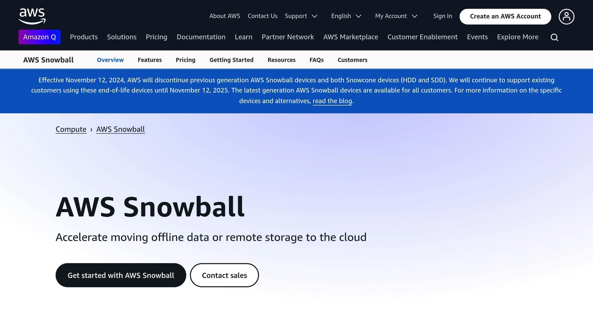 AWS Snowball