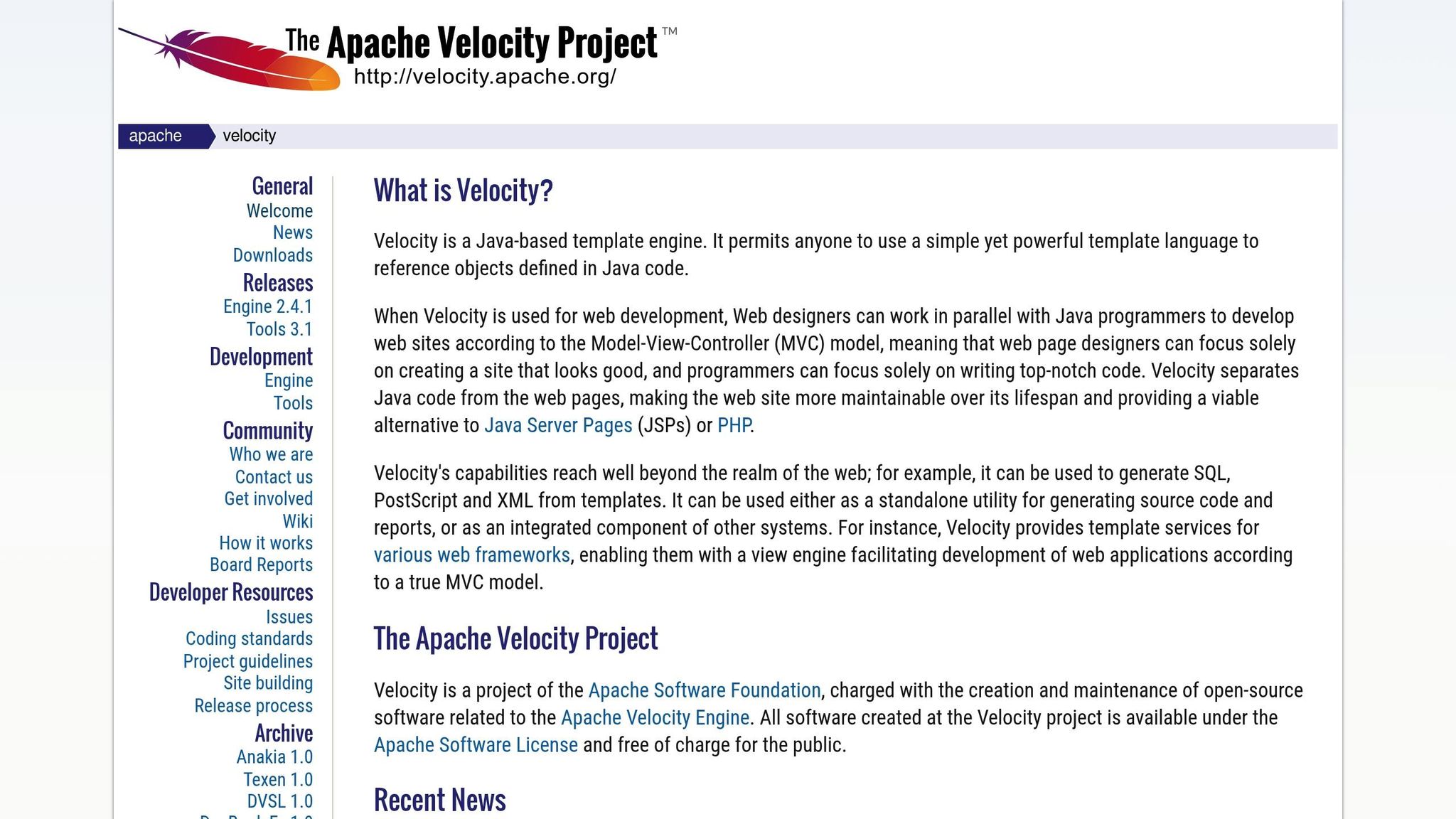 Velocity Template Language
