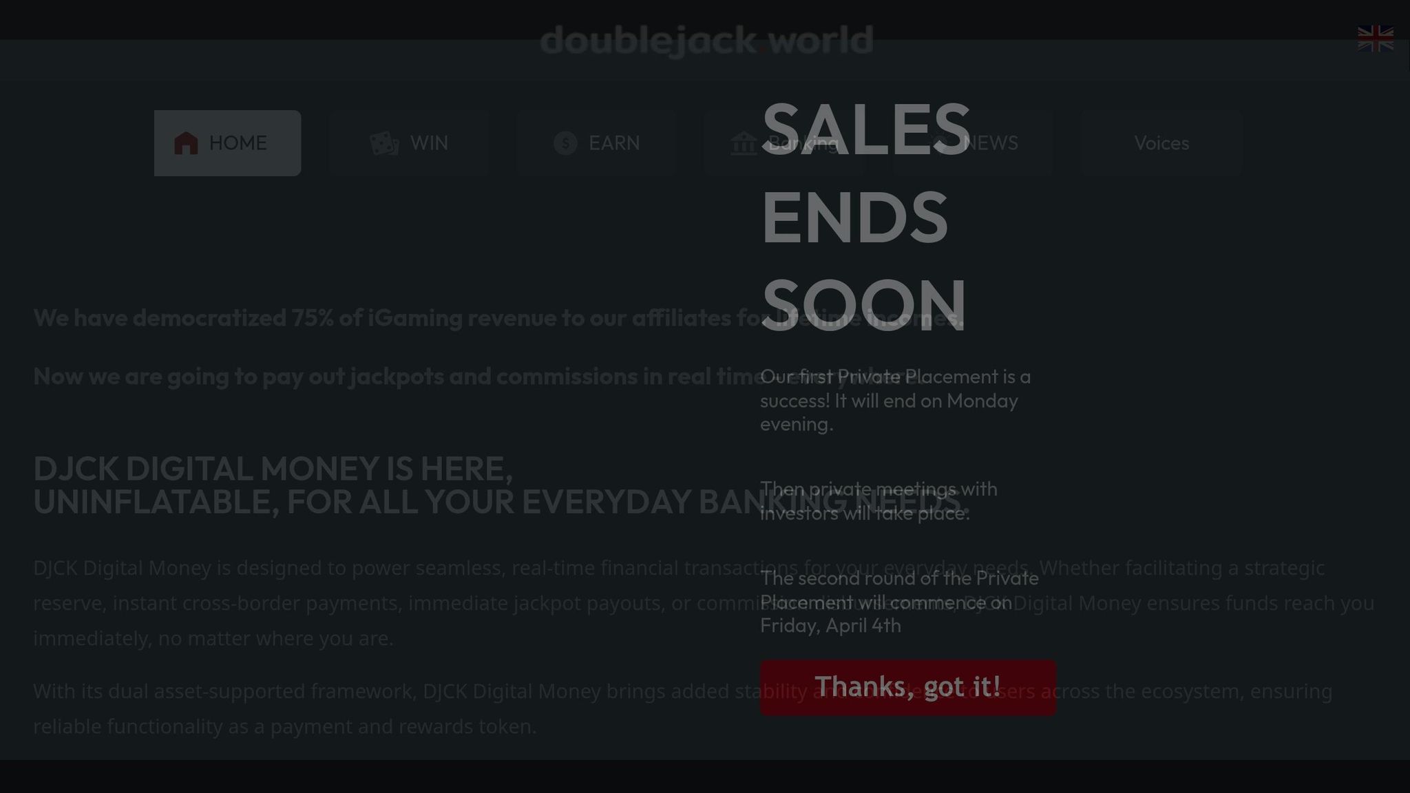 doublejack DJCK Digital Money