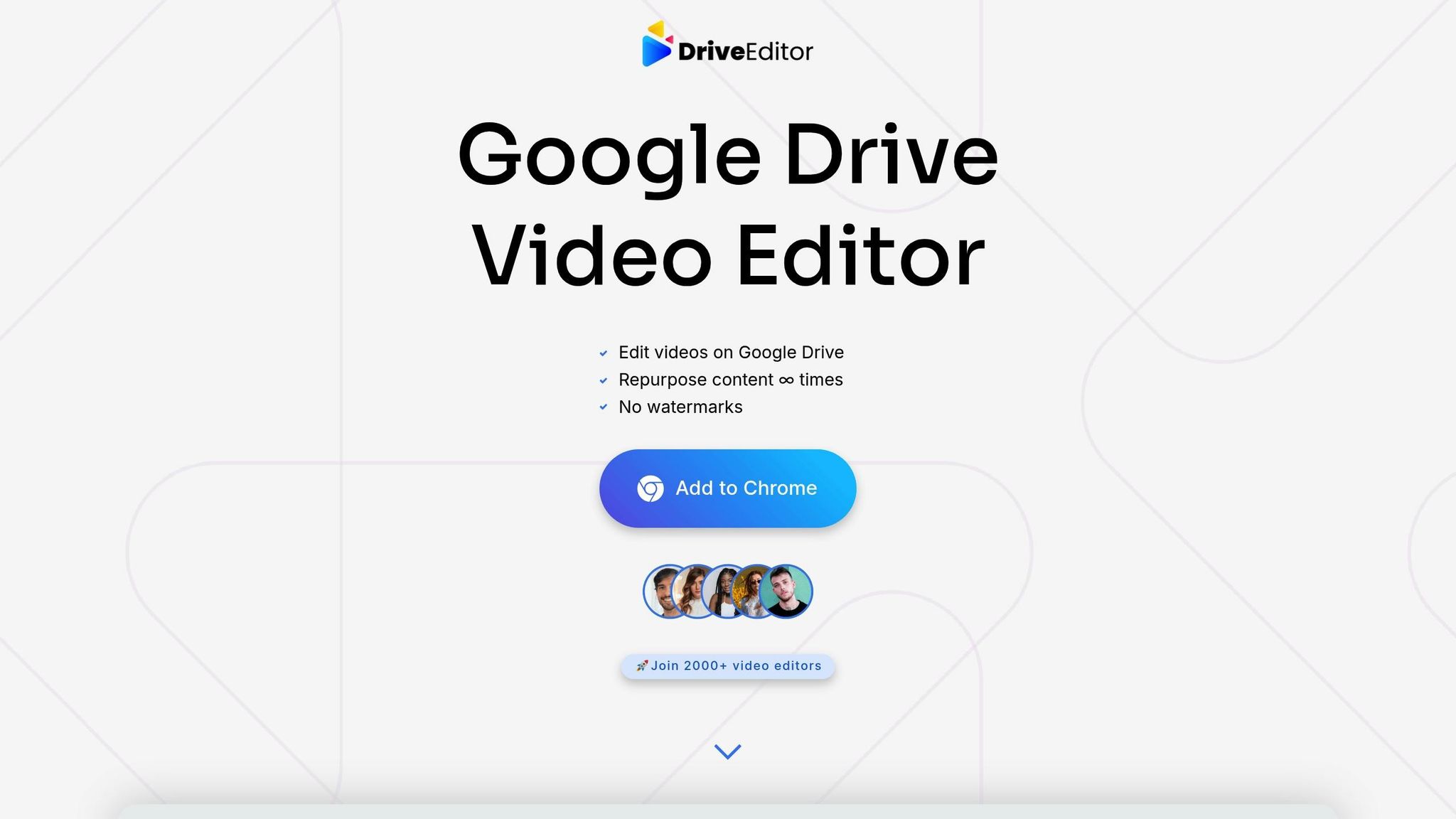 Google Drive Video Editor