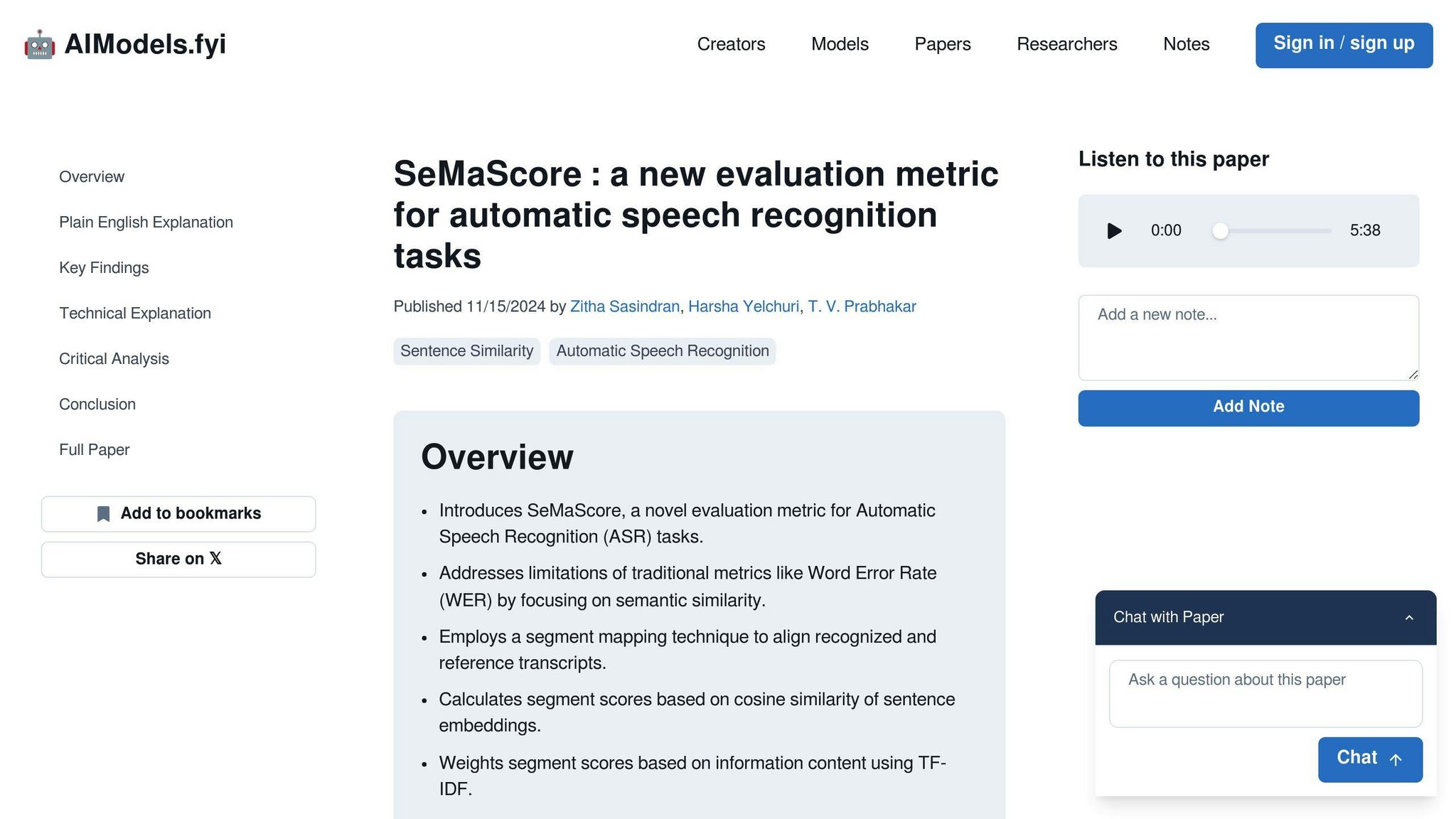 SeMaScore