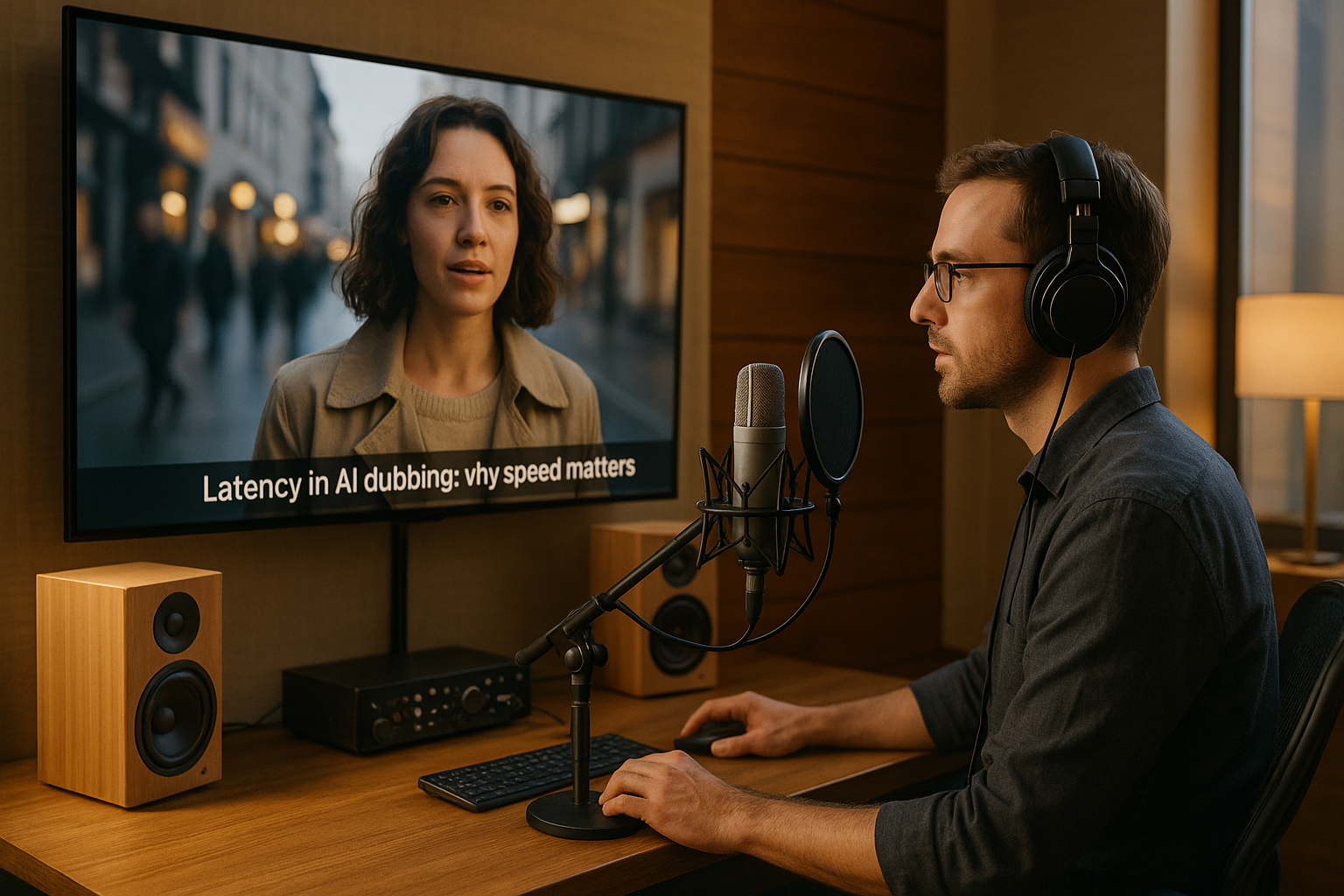 Latência na dublagem de IA: Por que a velocidade é importante
