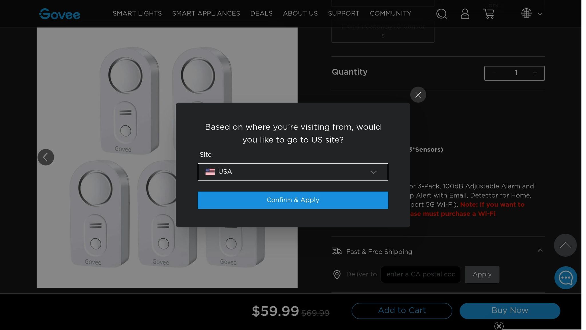 Govee Wi-Fi Water Sensors