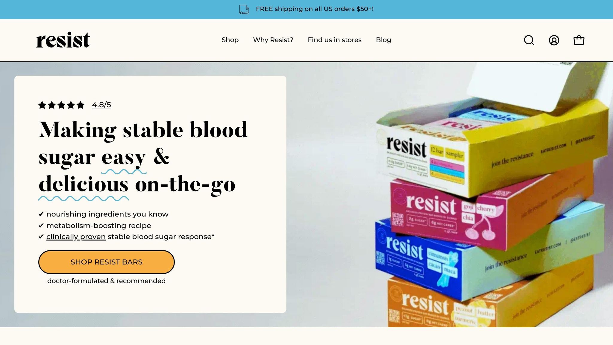Resist Nutrition Bars