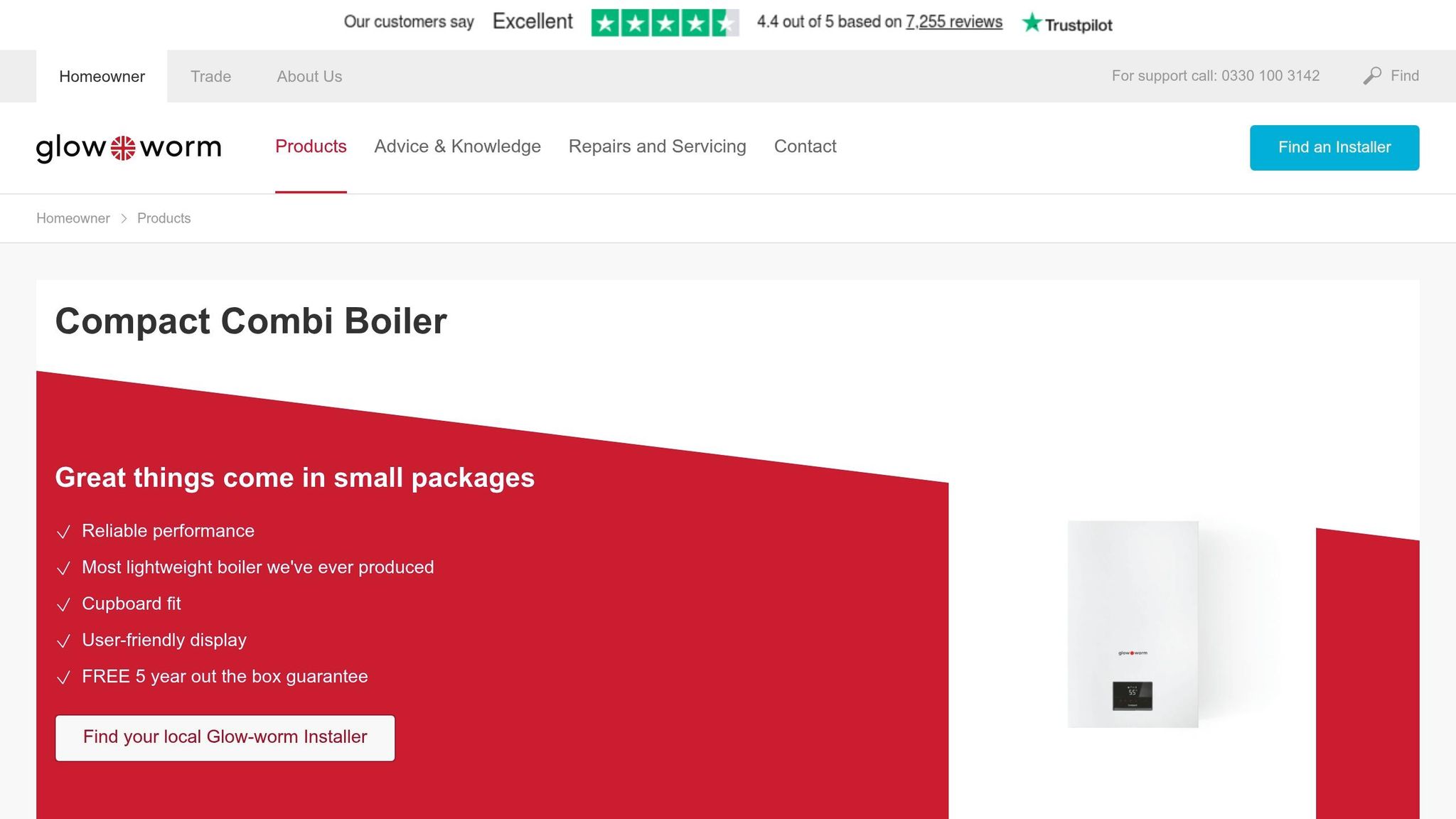 Glow-worm Compact Combi