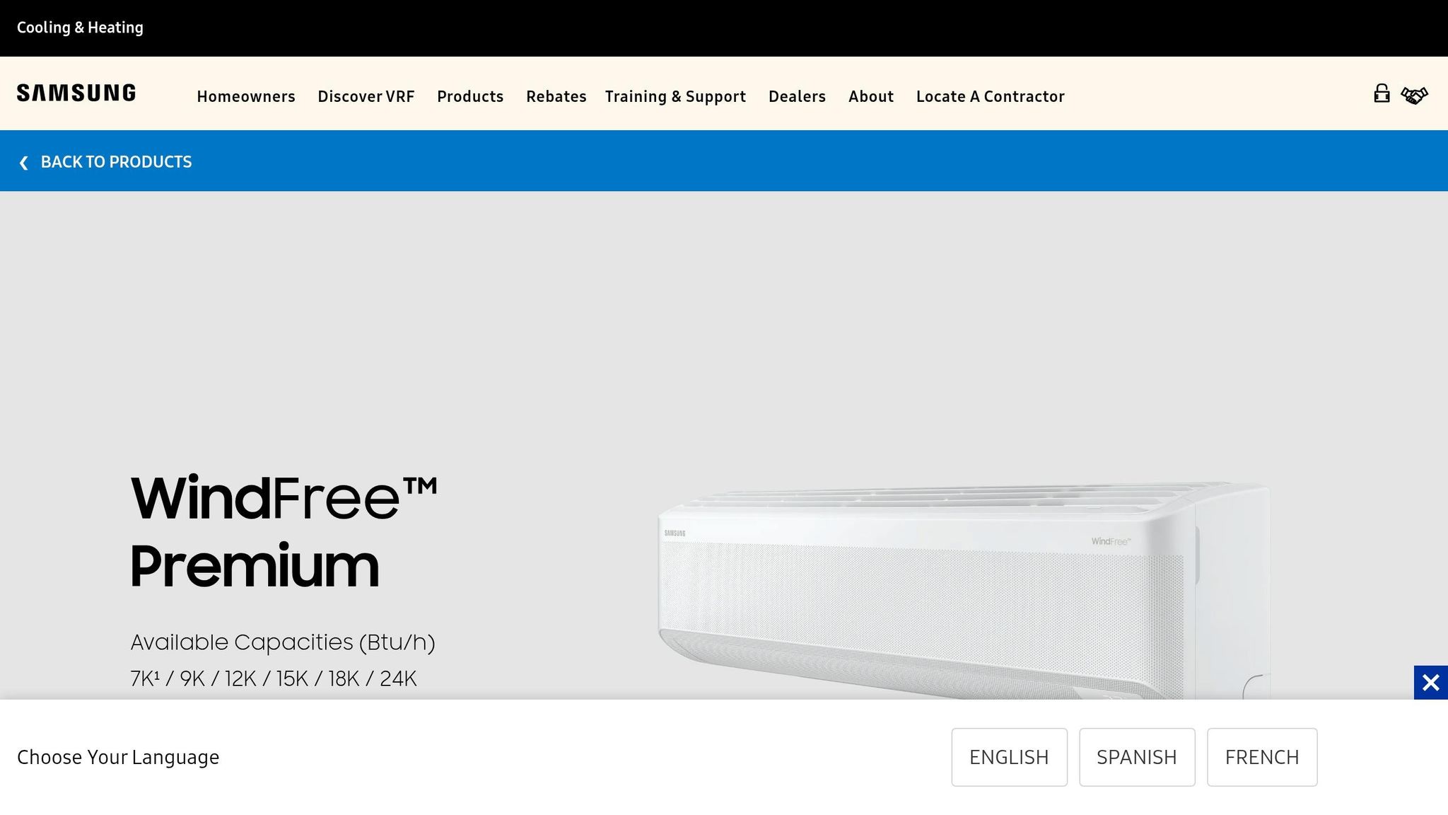 Samsung WindFree AI