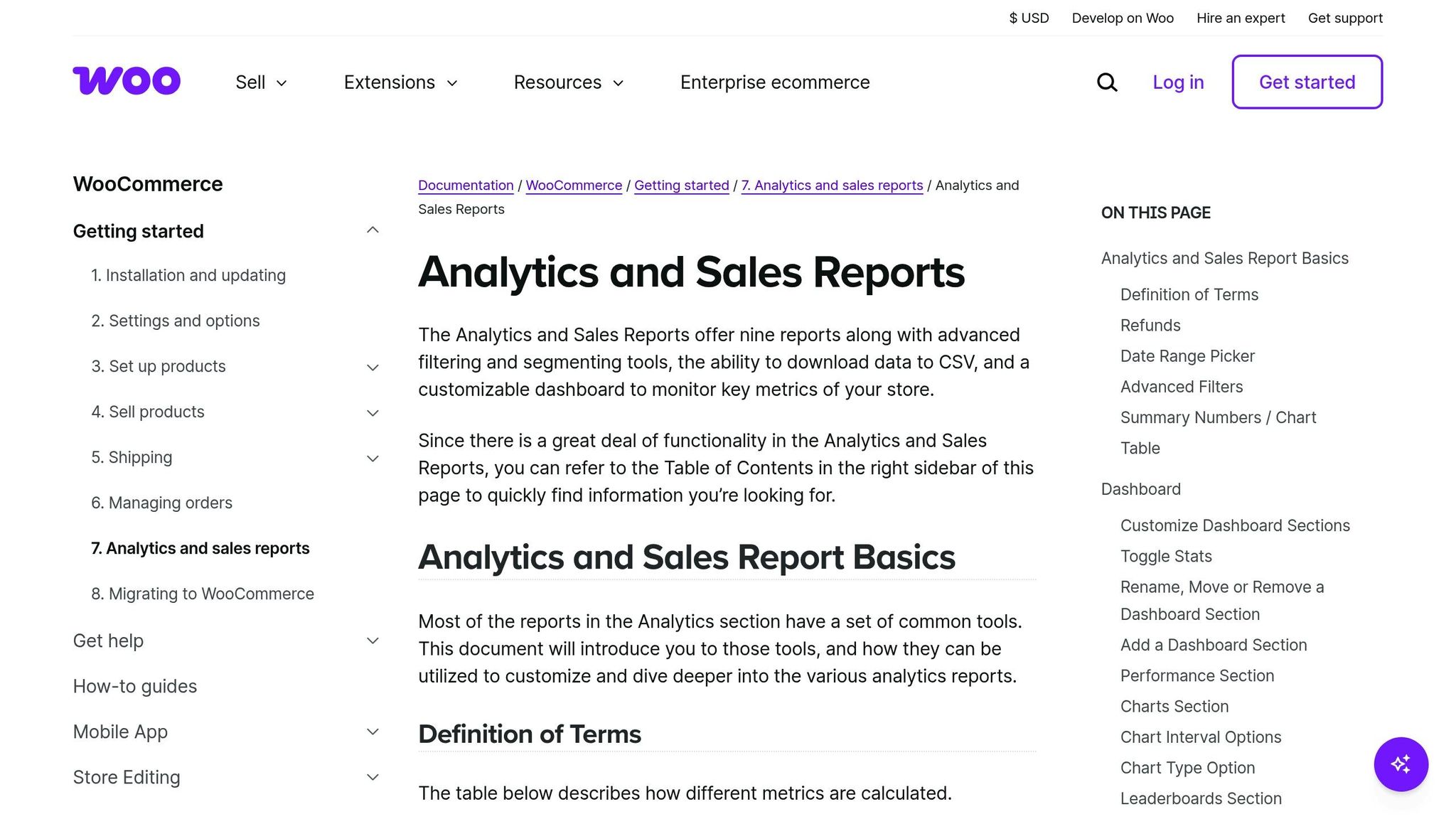 WooCommerce Analytics