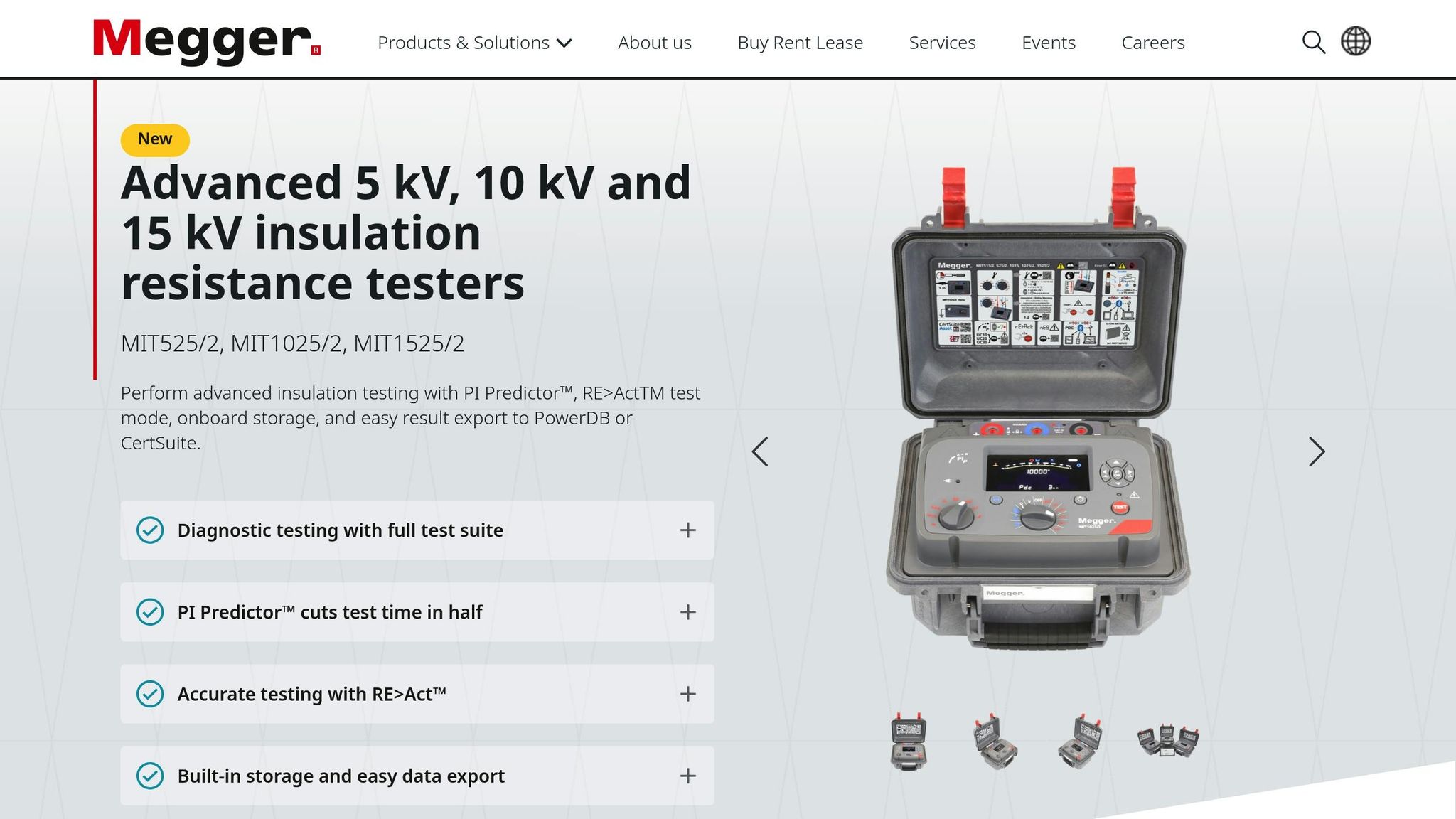 Mit1025 Insulation Resistance Tester