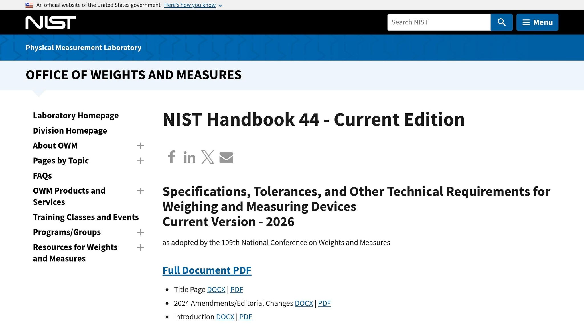 NIST Handbook 44